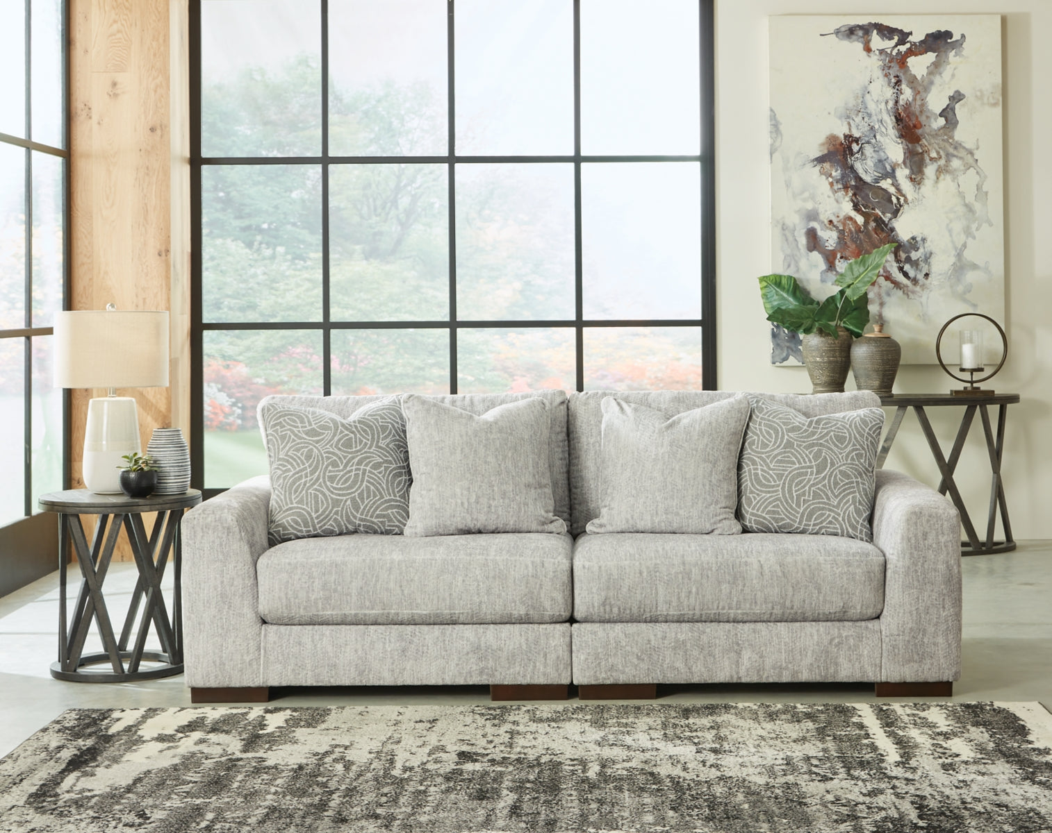 Regent Park 2-Piece Sectional with Ottoman