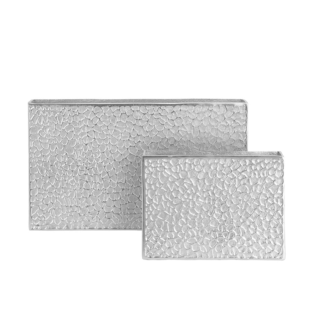 Sabi Silver Vases - Set of 2