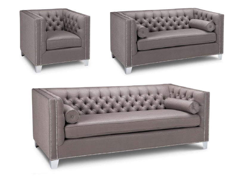 Tufted 3 Pieces Sofa Set