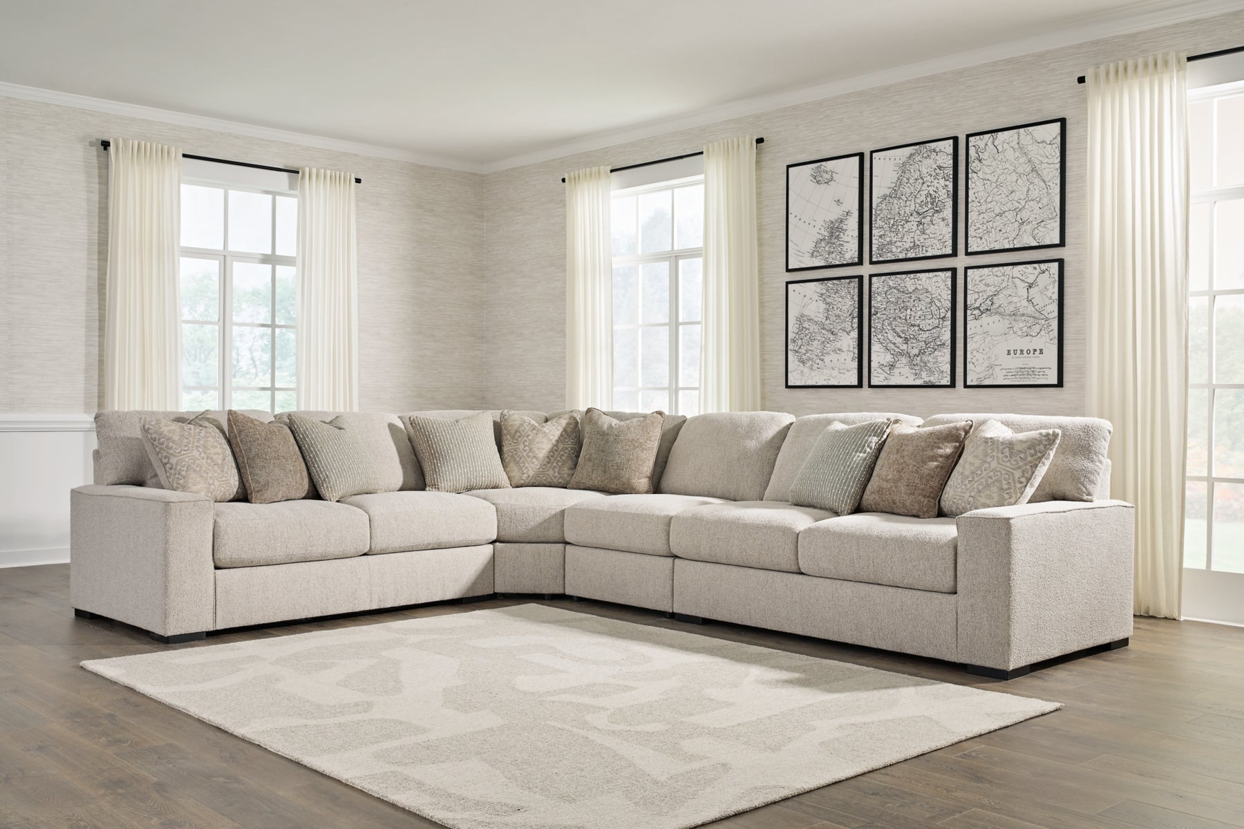 Ballyton 4-Piece Sectional with Ottoman