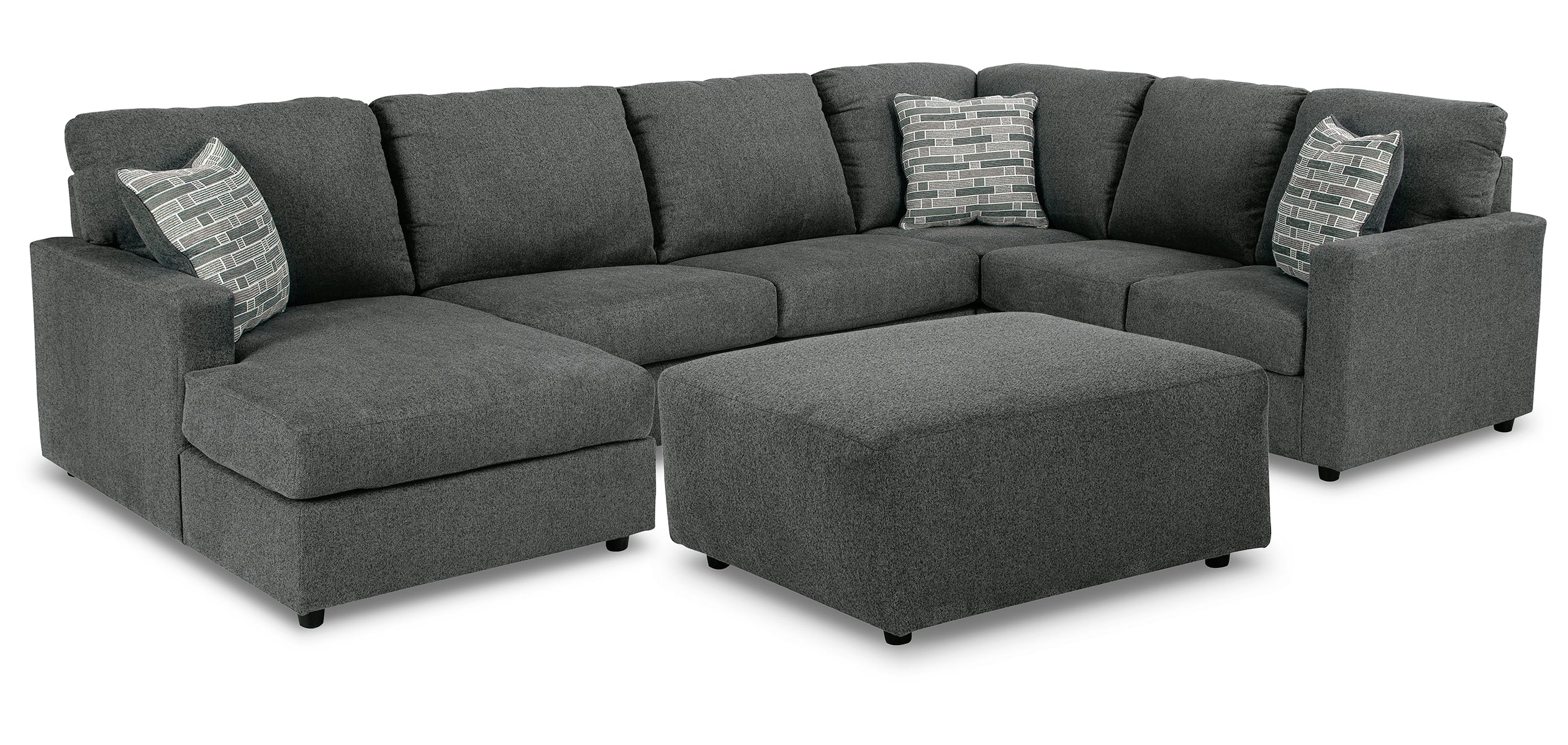 Edenfield 3-Piece Sectional with Ottoman