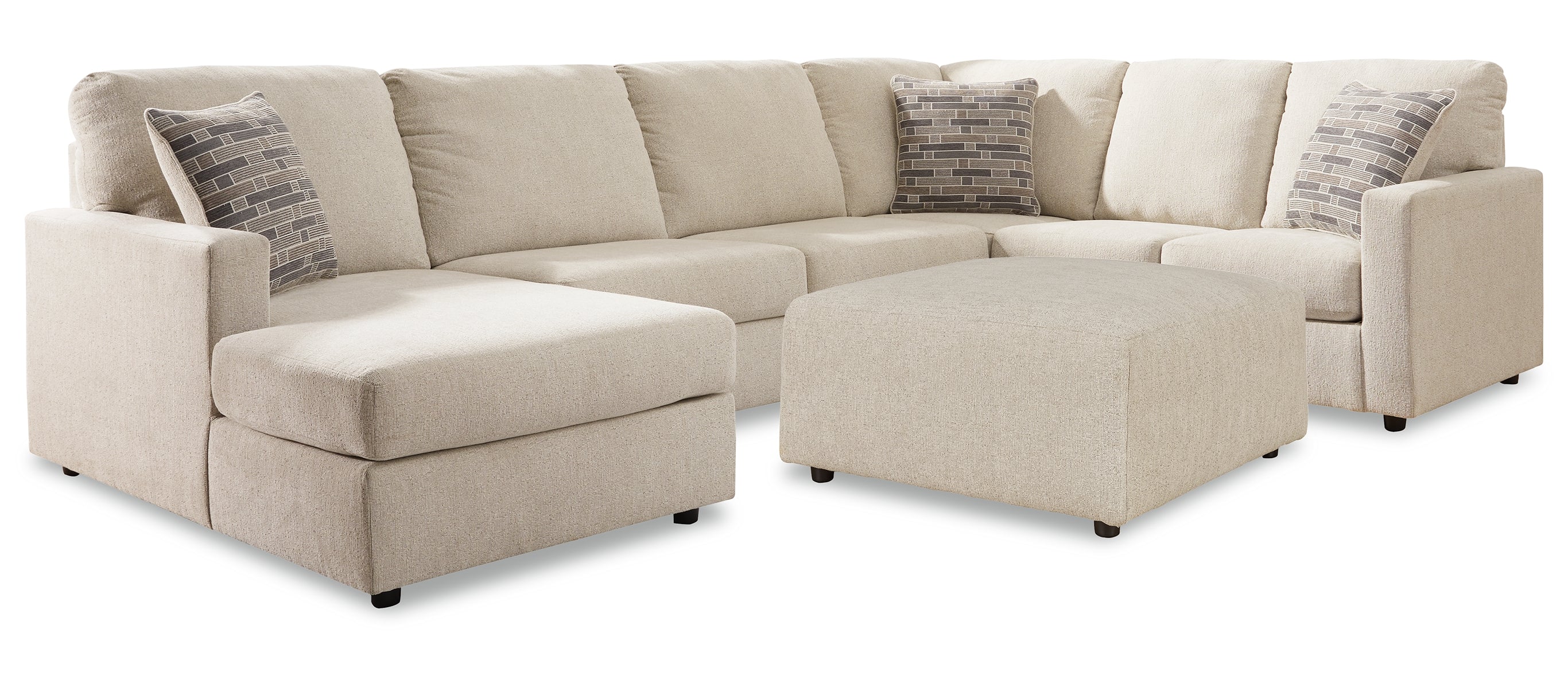 Edenfield 3-Piece Sectional with Ottoman