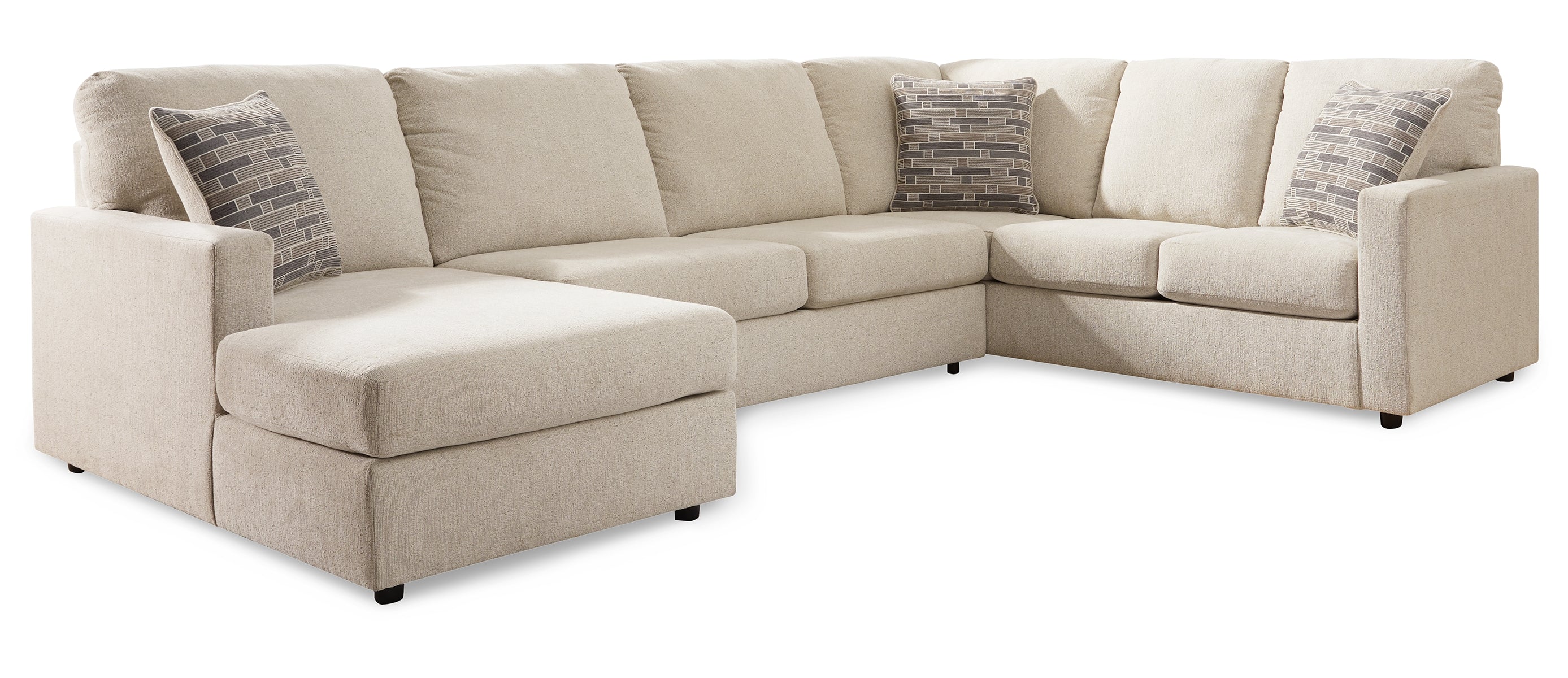 Edenfield 3-Piece Sectional with Ottoman