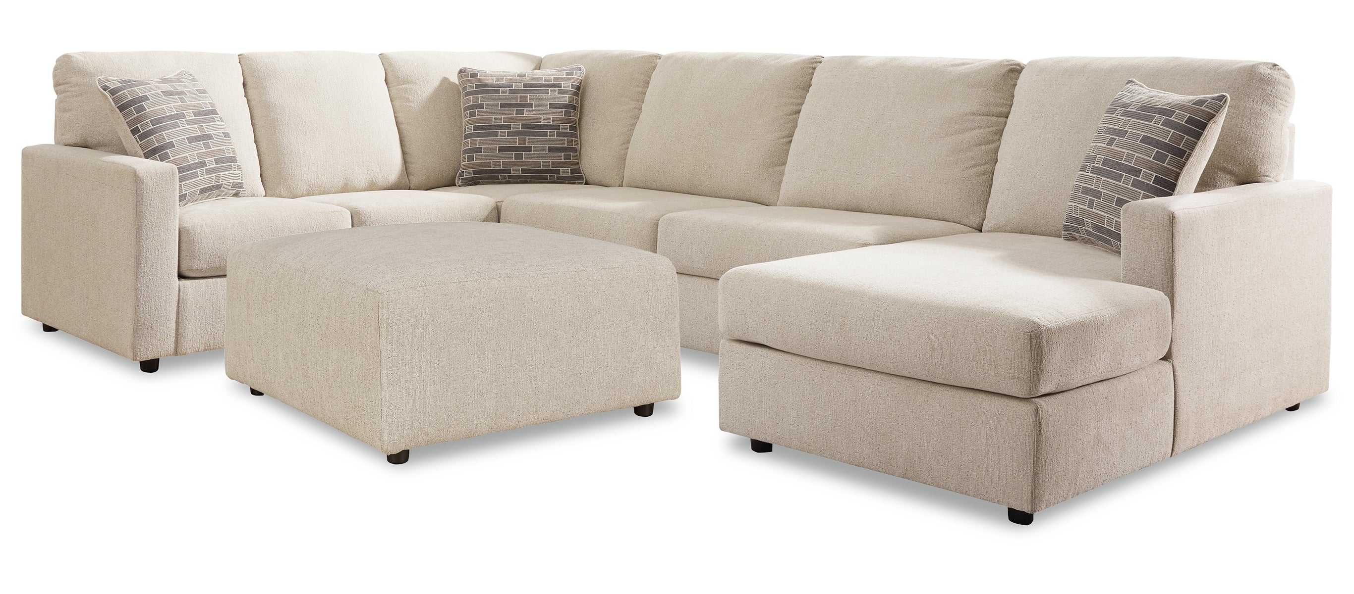 Edenfield 3-Piece Sectional with Ottoman