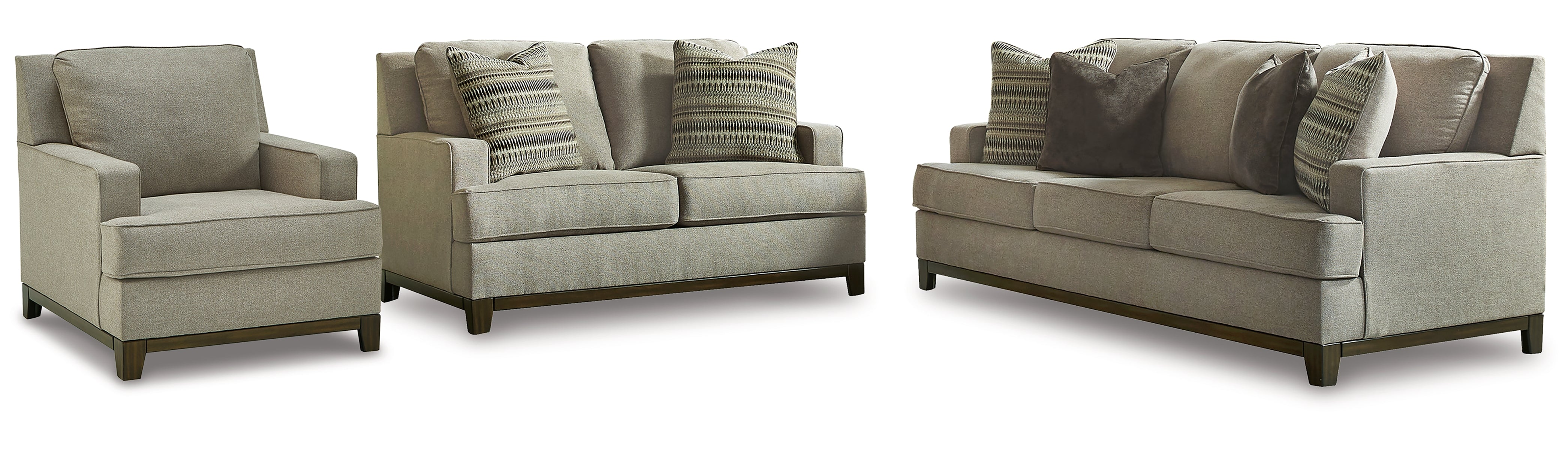 Kaywood Sofa, Loveseat and Chair