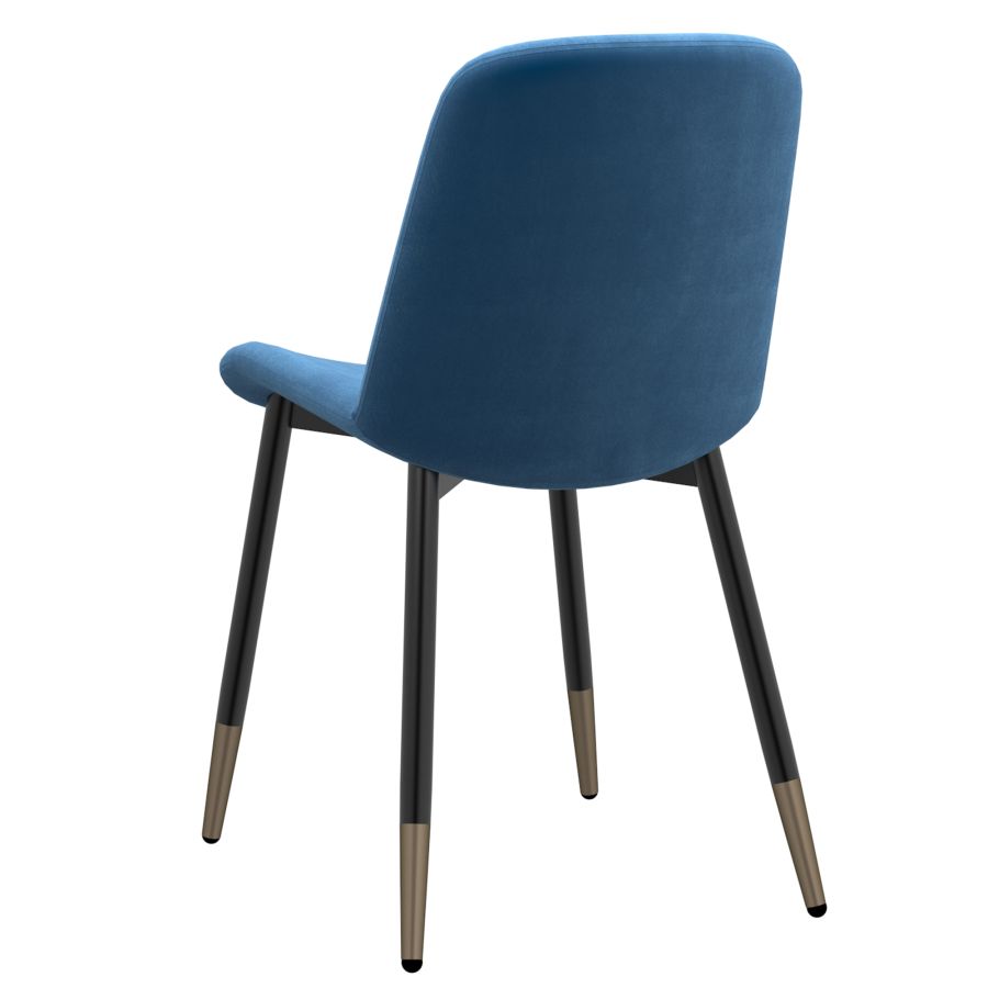 Stark/Gabi 7pc Dining Set, Black/Blue