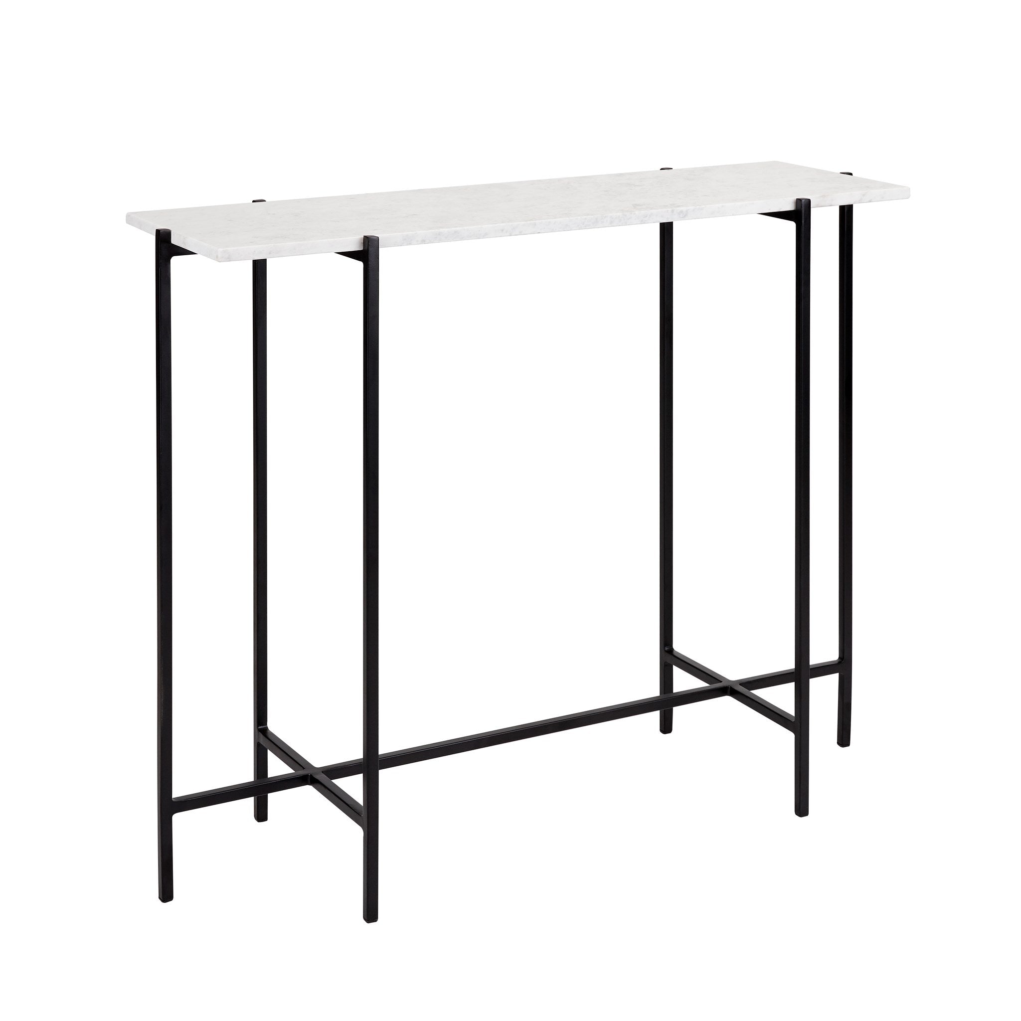 Ida Black Metal Console Table