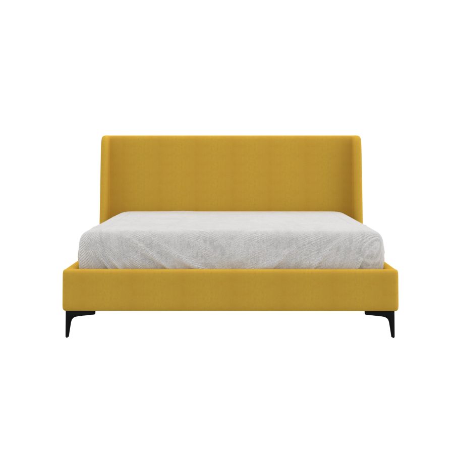 Hamburg 60" Queen Platform Bed in Mustard