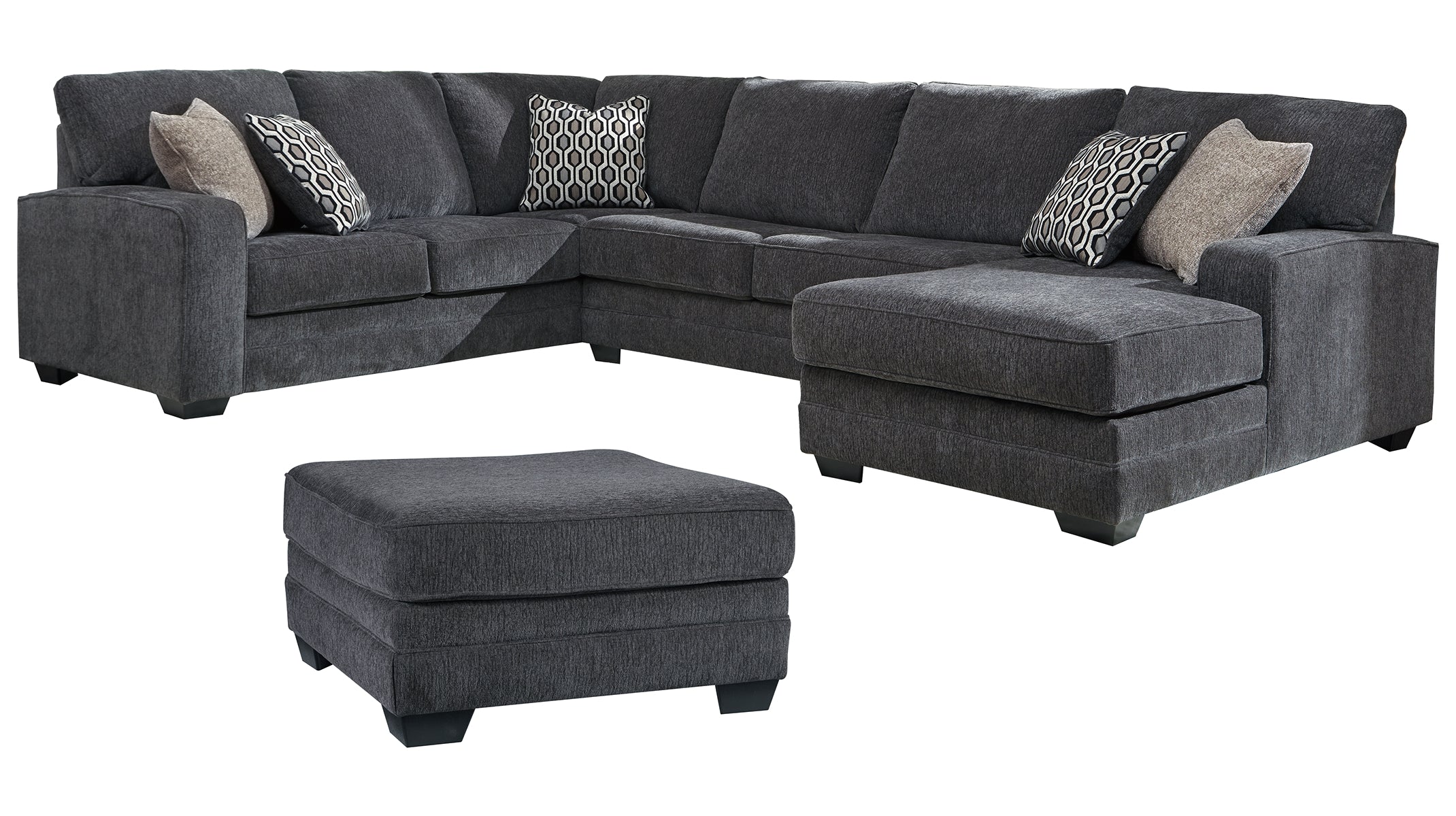 Tracling 3-Piece Sectional with Ottoman