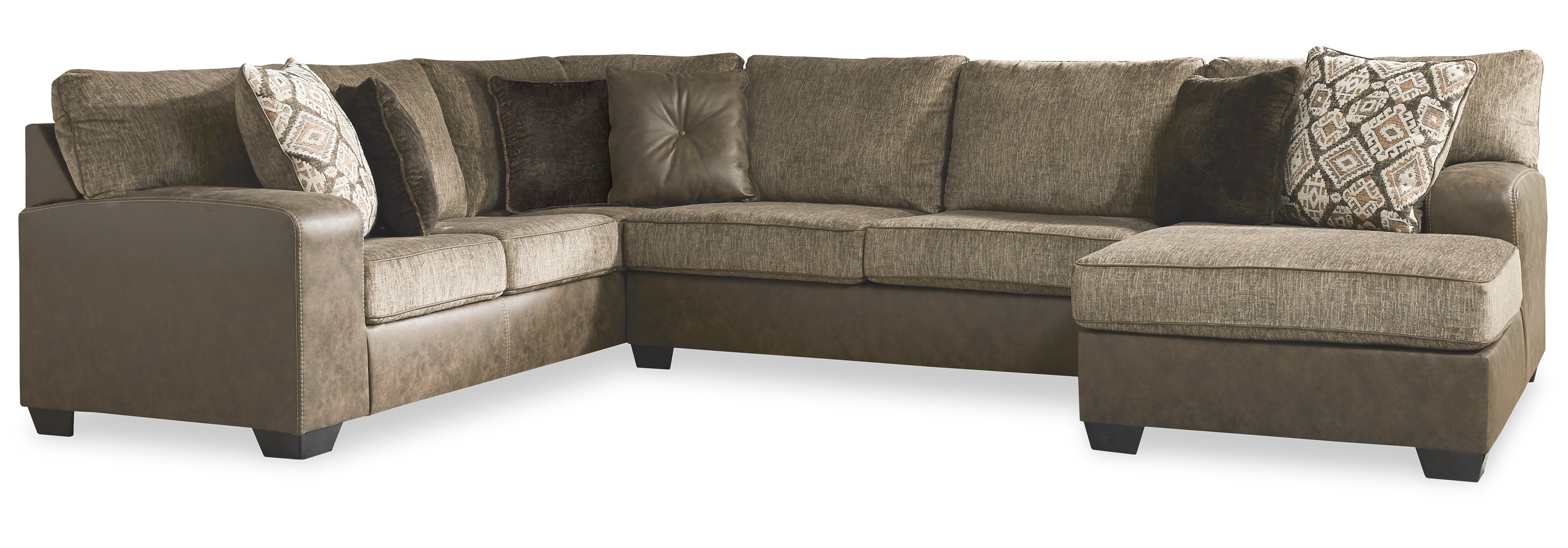 Abalone 3-Piece Sectional with Chaise