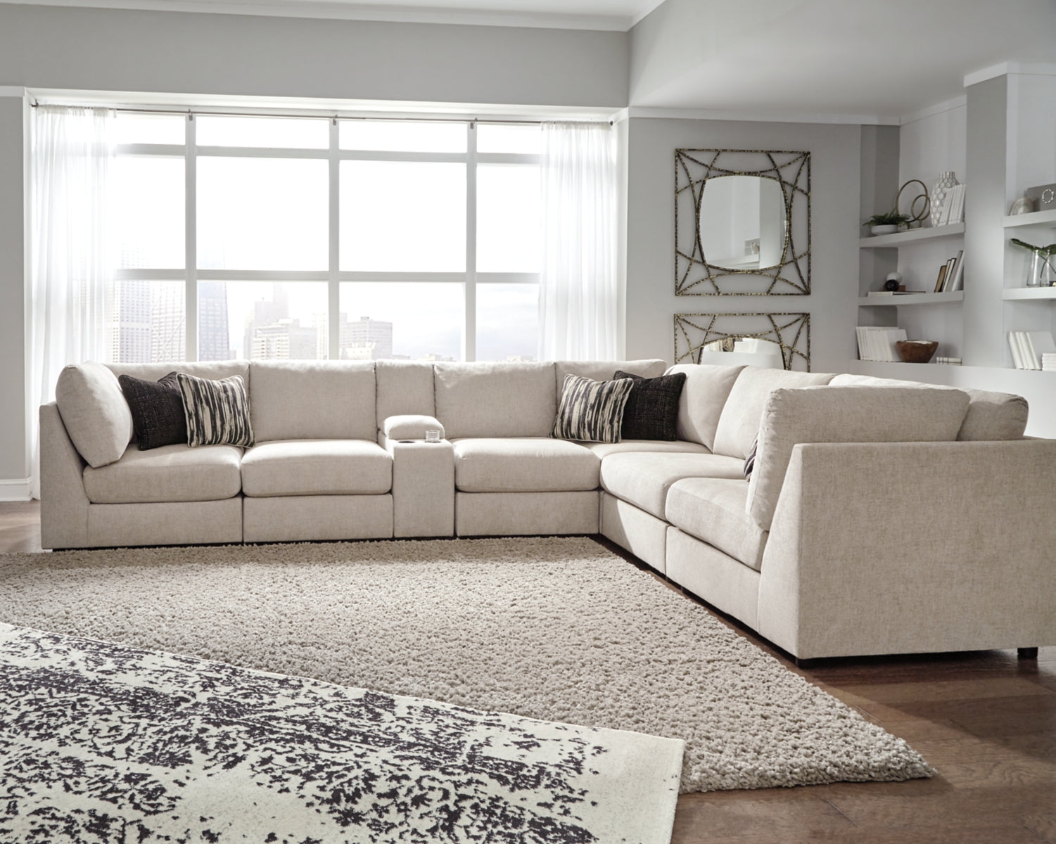 Kellway 7-Piece Sectional with Ottoman