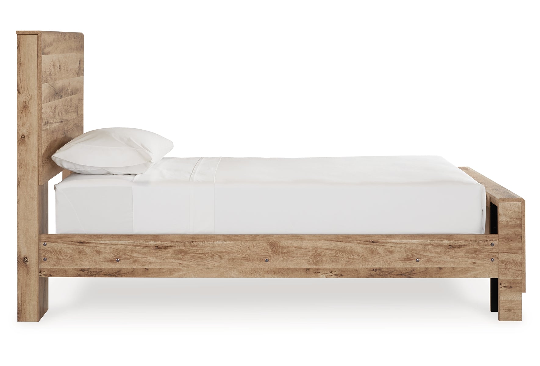 Hyanna Twin Panel Bed with Mirrored Dresser