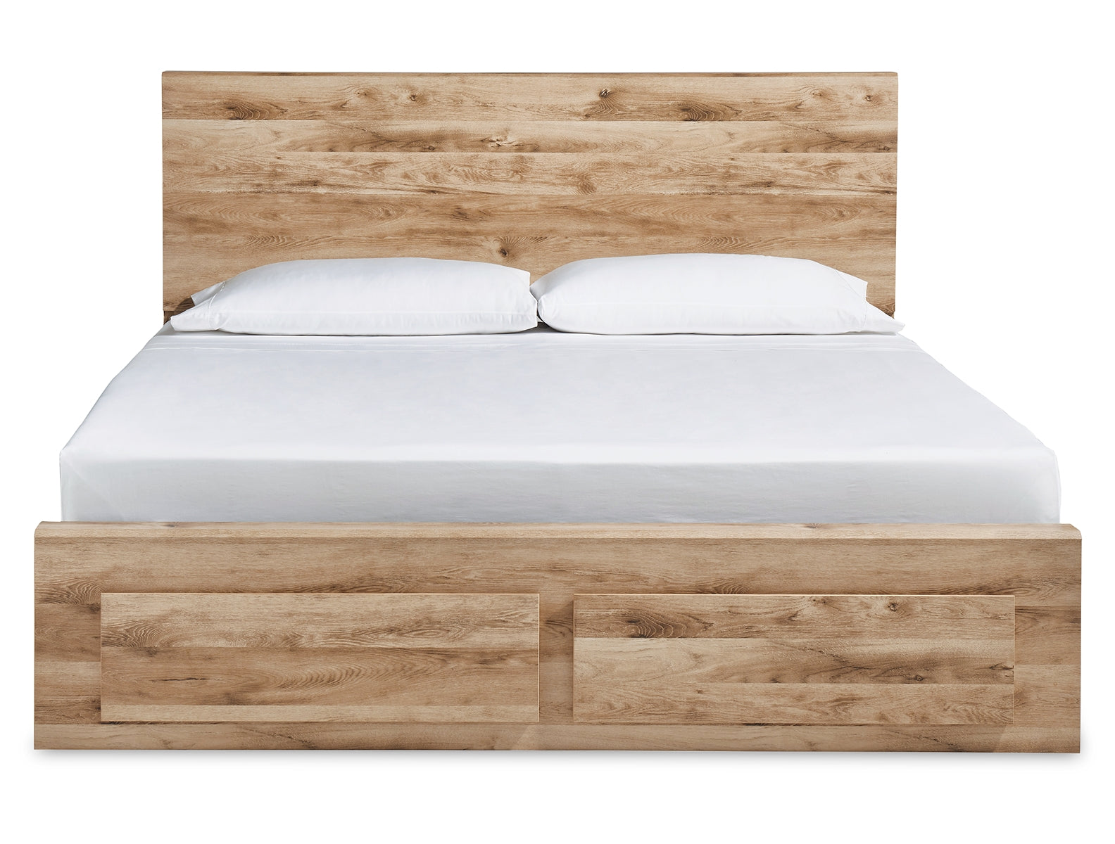 Hyanna Queen Panel Storage Bed with Mirrored Dresser and Chest