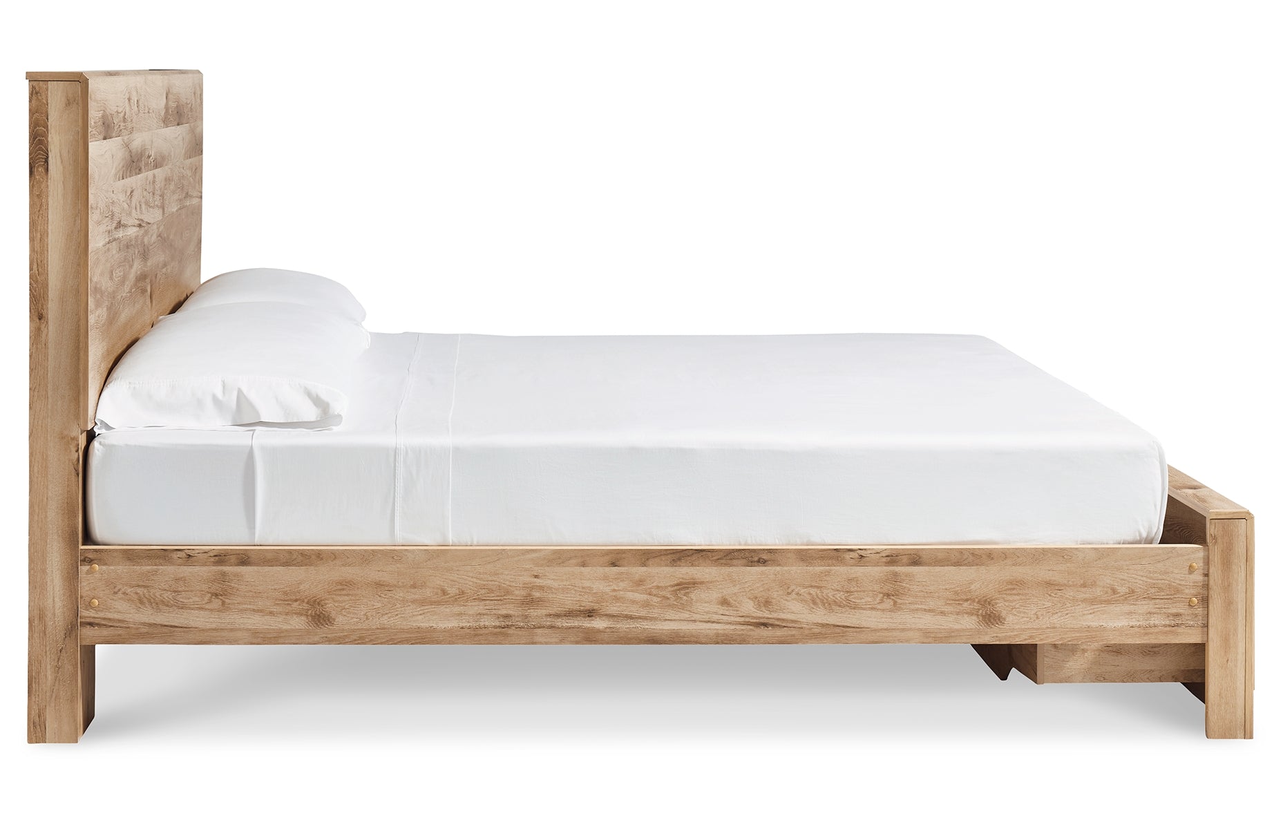 Hyanna Queen Panel Storage Bed with Mirrored Dresser and Chest