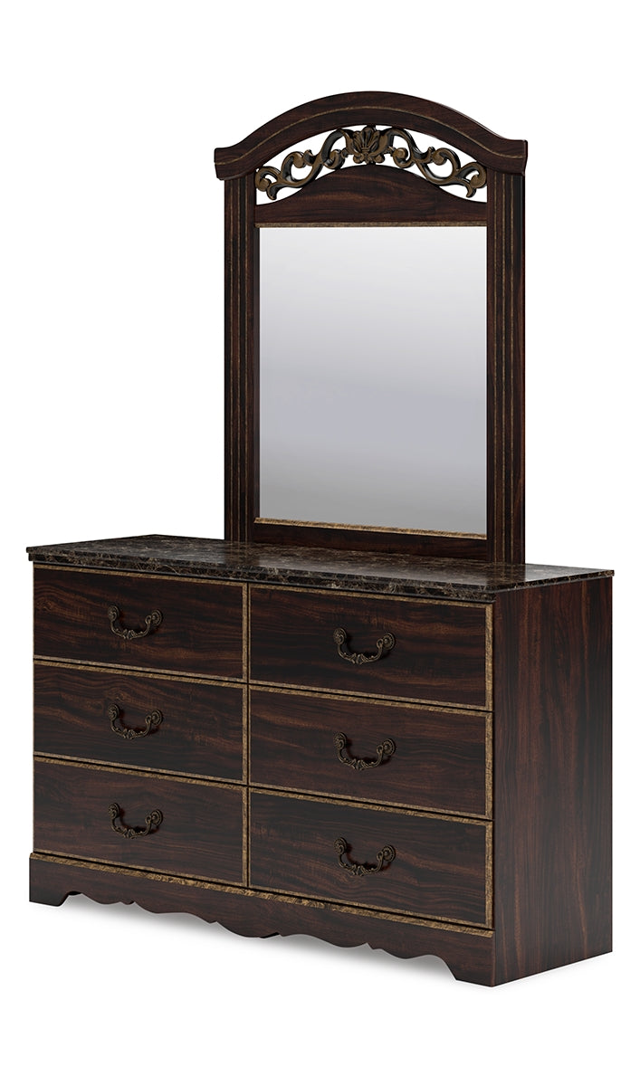 Glosmount Dresser and Mirror