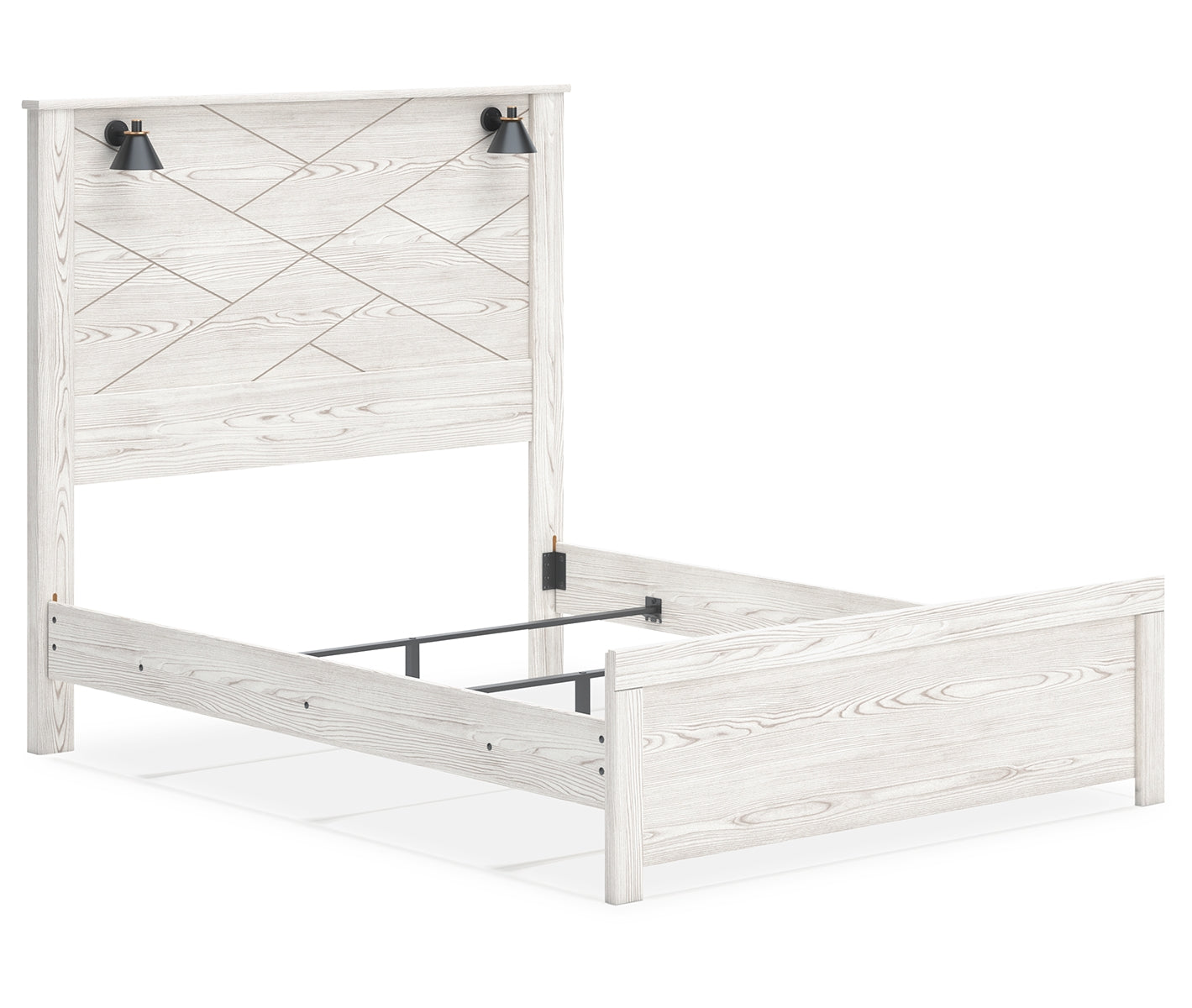 Gerridan Queen Panel Bed with Mirrored Dresser