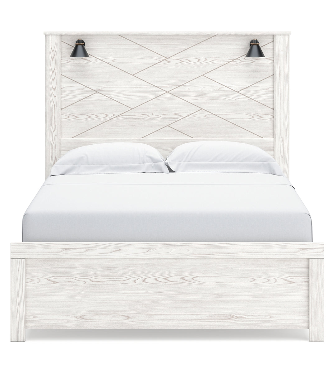 Gerridan Queen Panel Bed with Mirrored Dresser