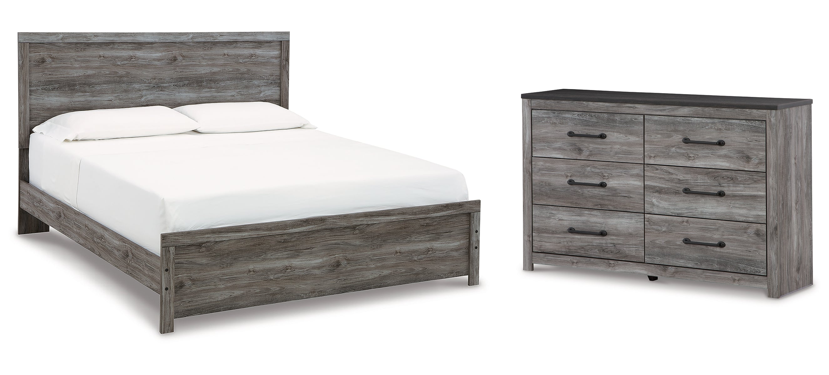 Bronyan King Panel Bed with Dresser