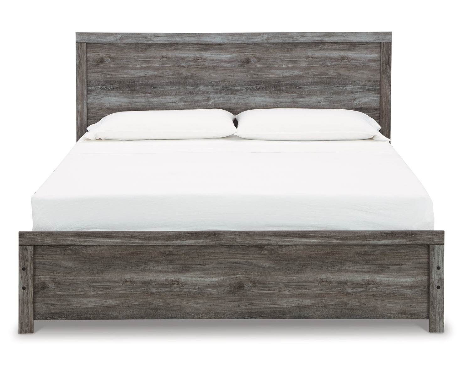 Bronyan King Panel Bed with Mirrored Dresser