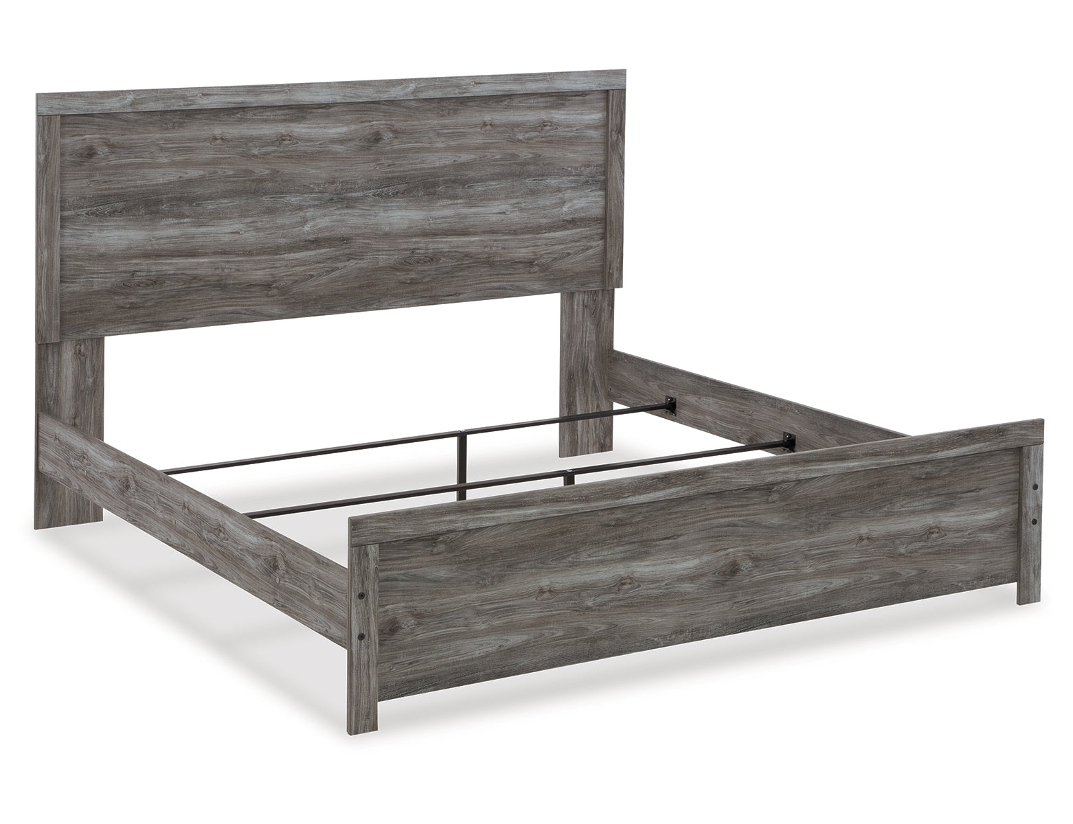 Bronyan King Panel Bed with Mirrored Dresser