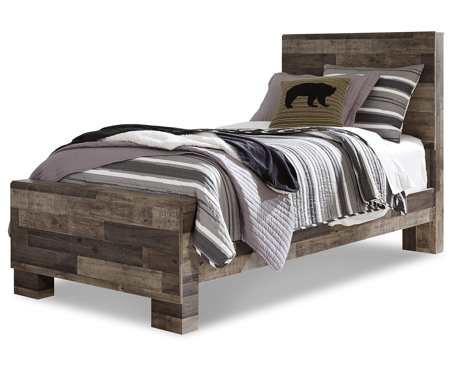 Derekson Twin Panel Bed with Dresser