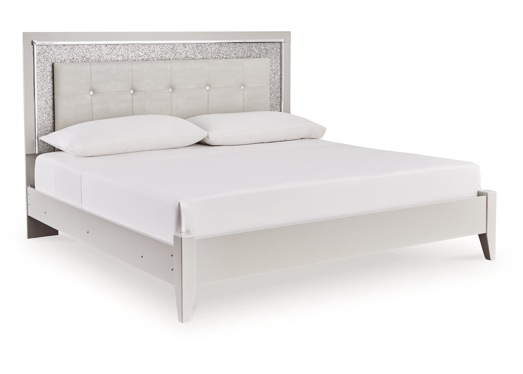 Zyniden King Upholstered Panel Bed