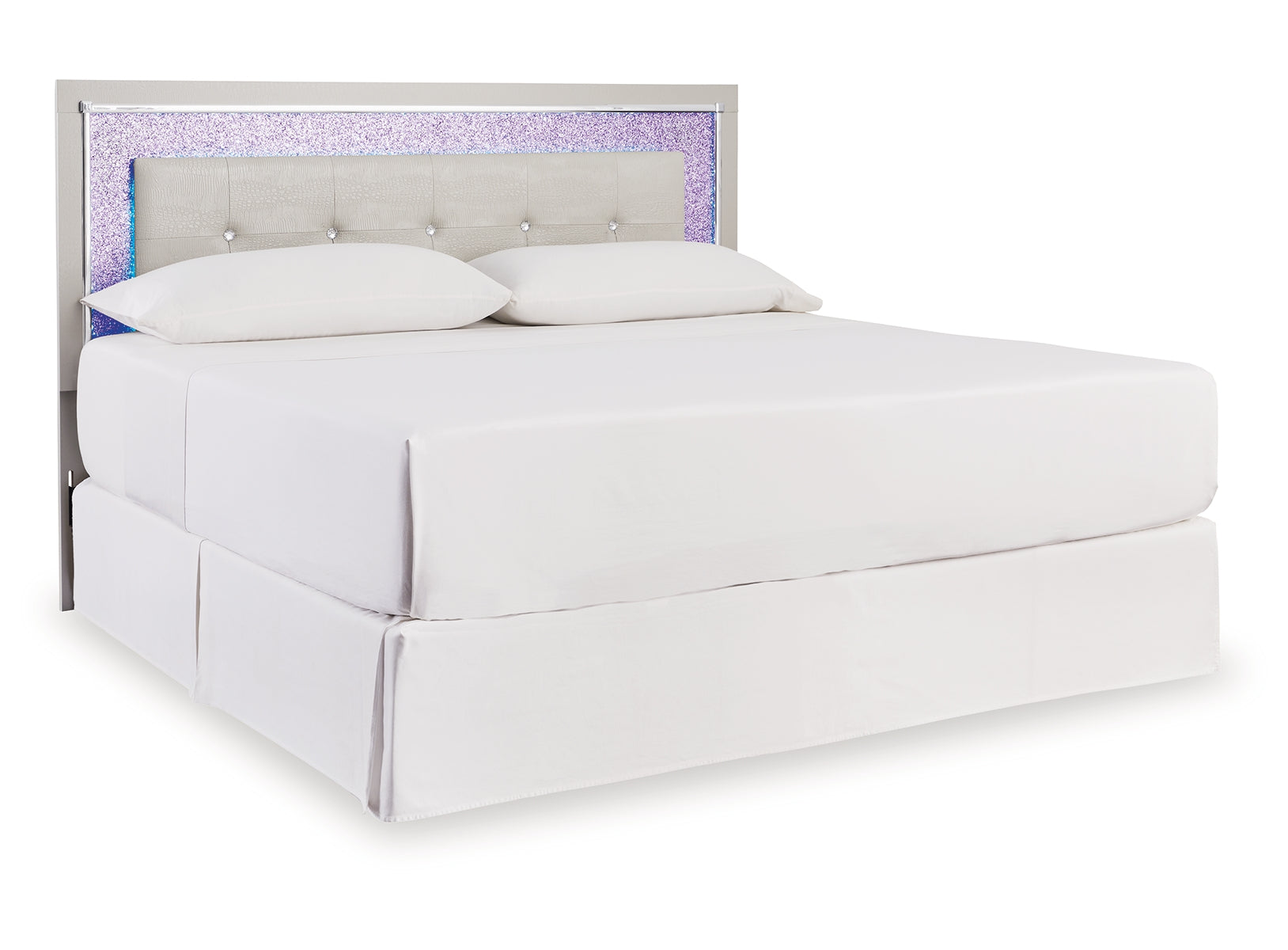 Zyniden King Upholstered Panel Headboard