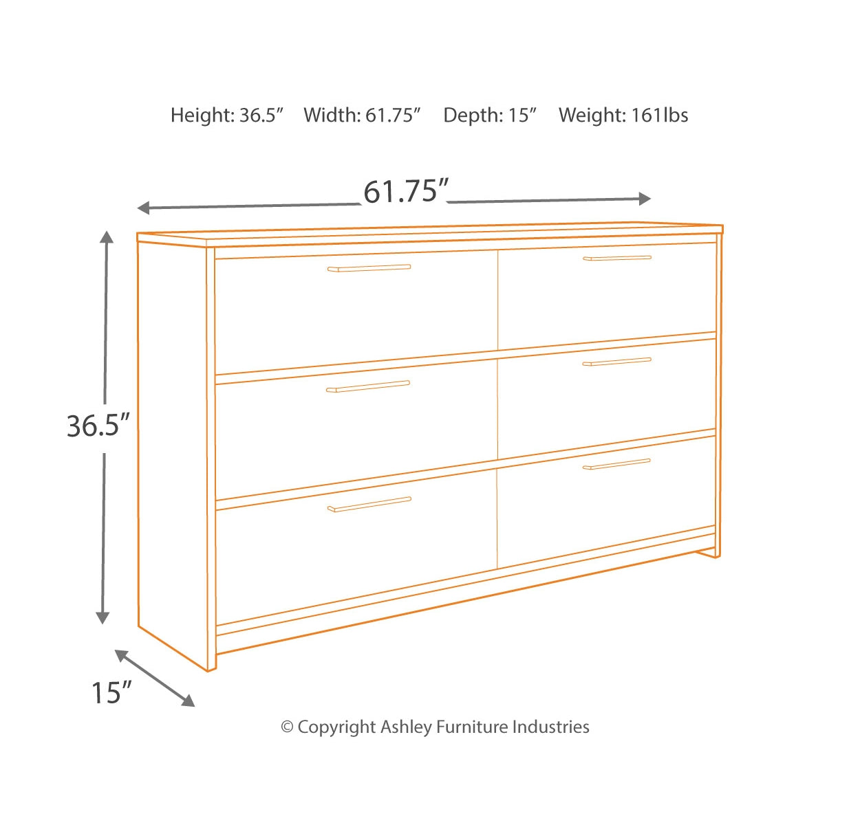 Baystorm King Panel Bed with Dresser