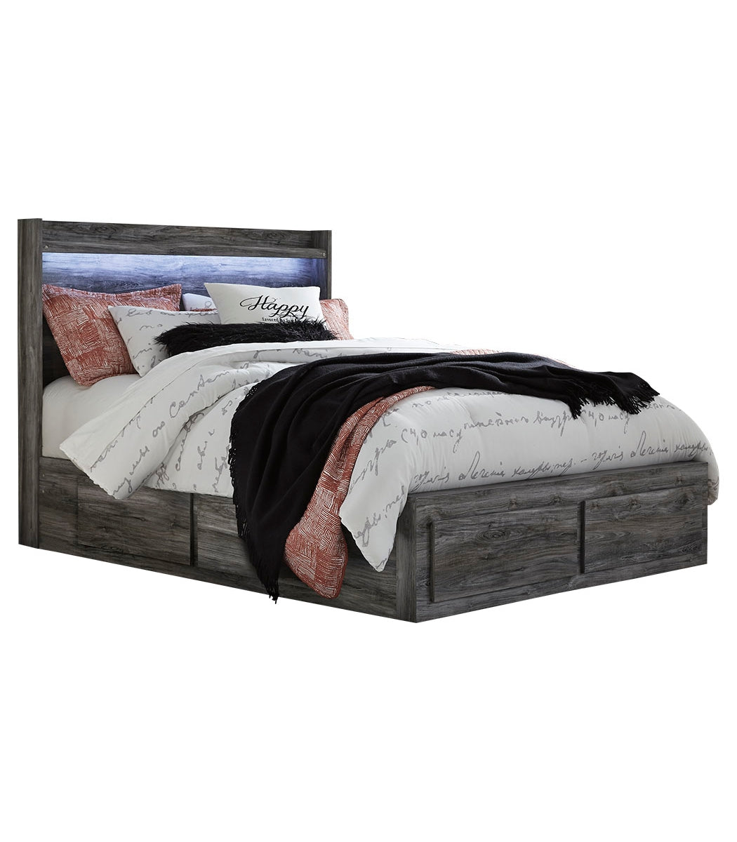 Baystorm Queen Panel Bed with 6 Storage Drawers