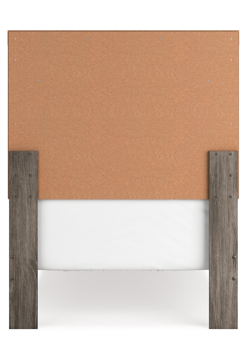 Ralinksi Twin Panel Bed with Mirrored Dresser and 2 Nightstands