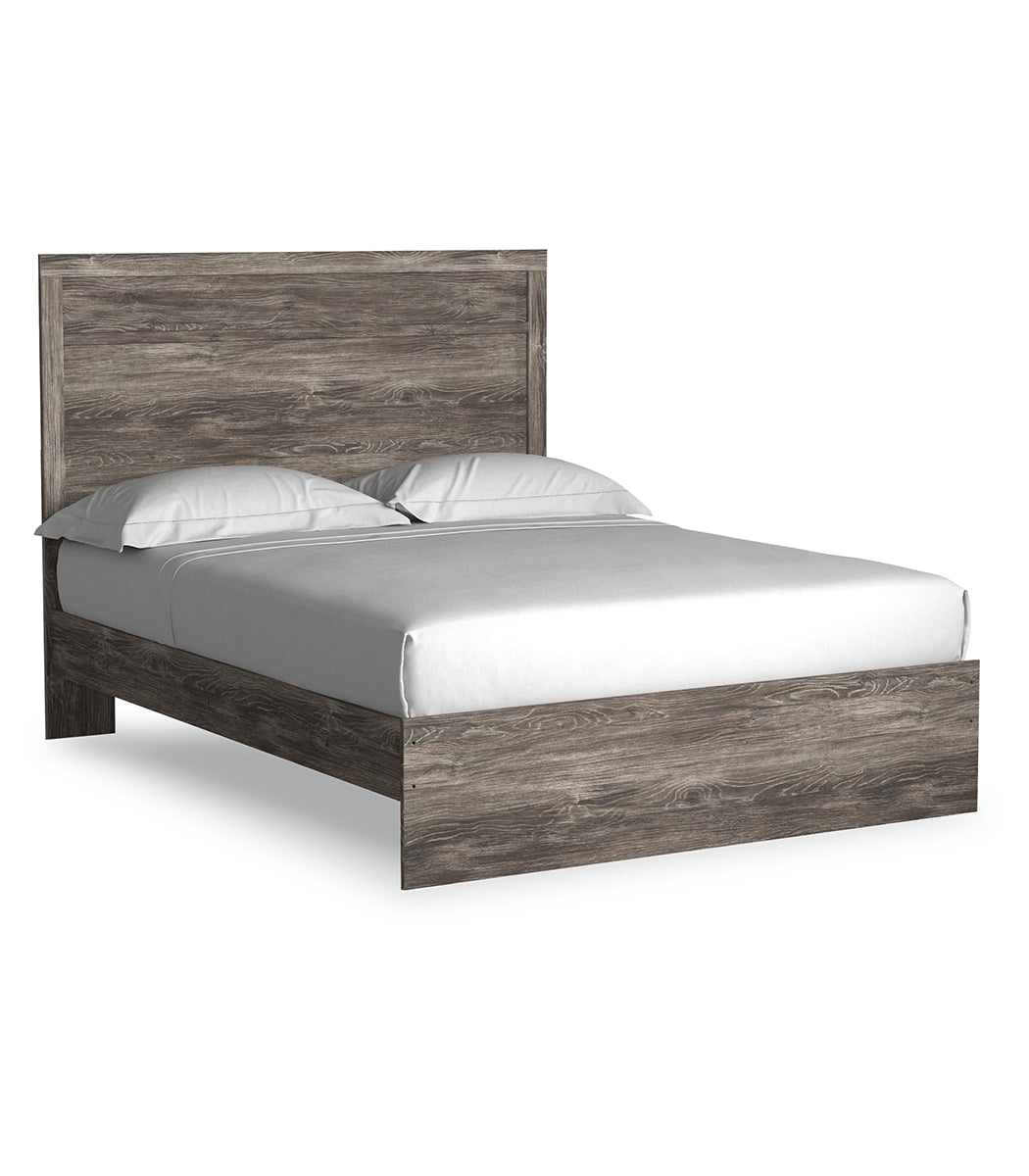 Ralinksi Queen Panel Bed with Mirrored Dresser and Nightstand