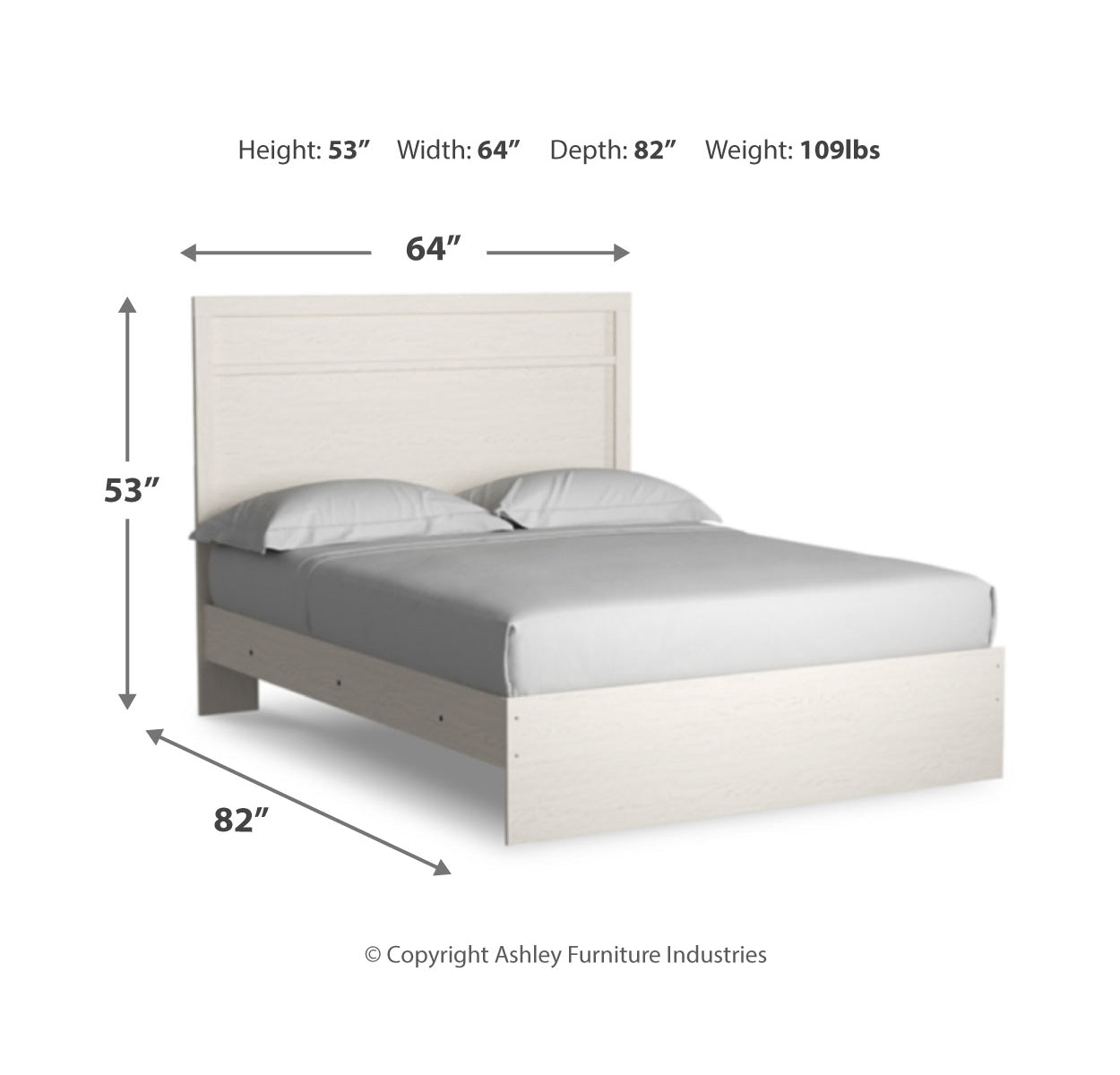 Stelsie Queen Panel Bed with Mirrored Dresser and Nightstand