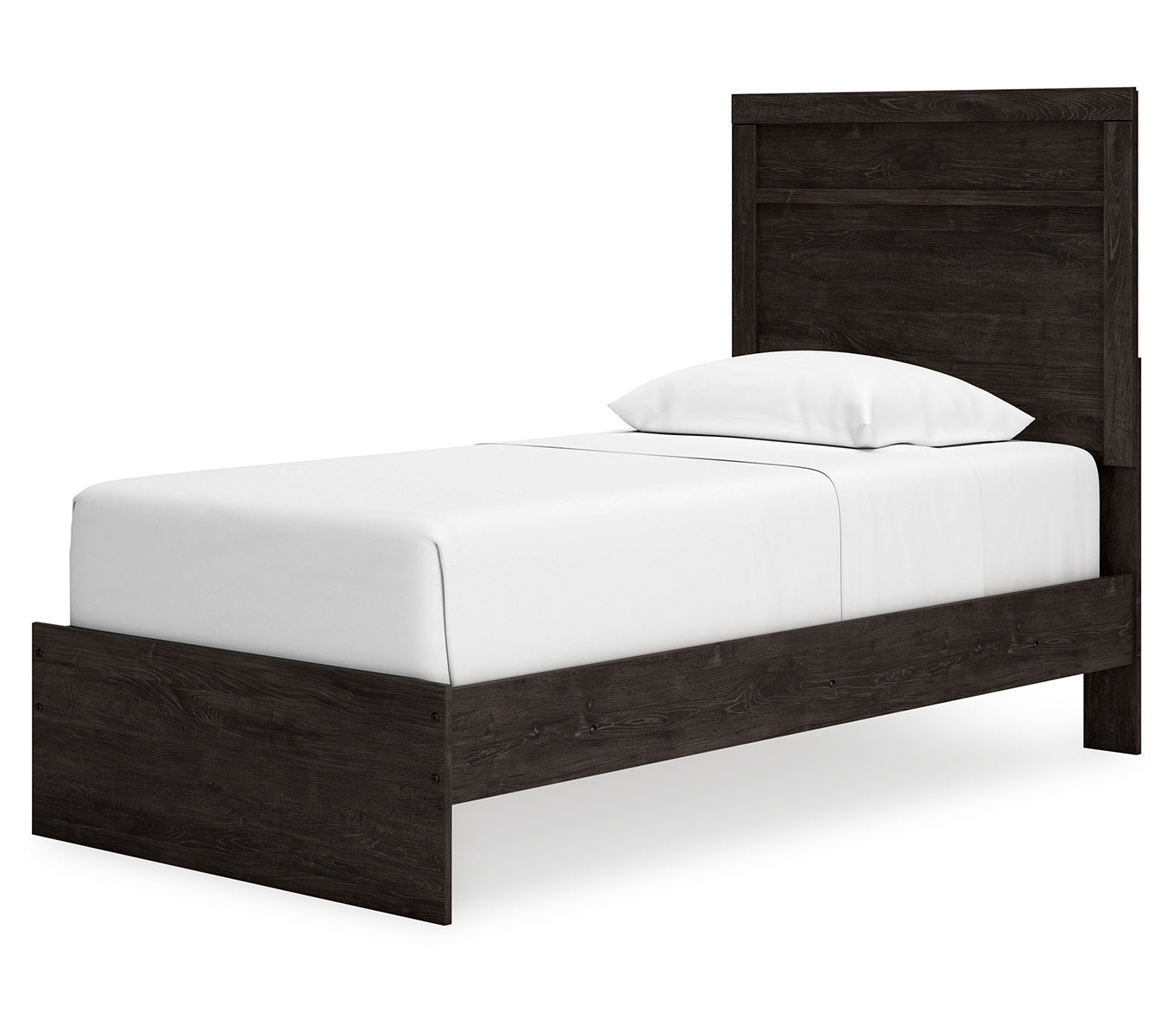 Belachime Twin Panel Bed with Mirrored Dresser and 2 Nightstands