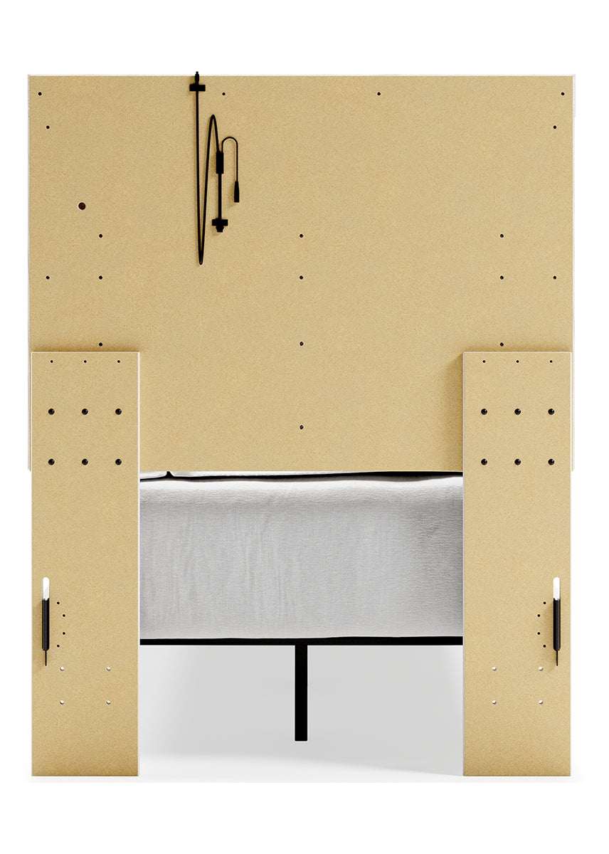 Altyra Twin Panel Bed with Mirrored Dresser and Chest