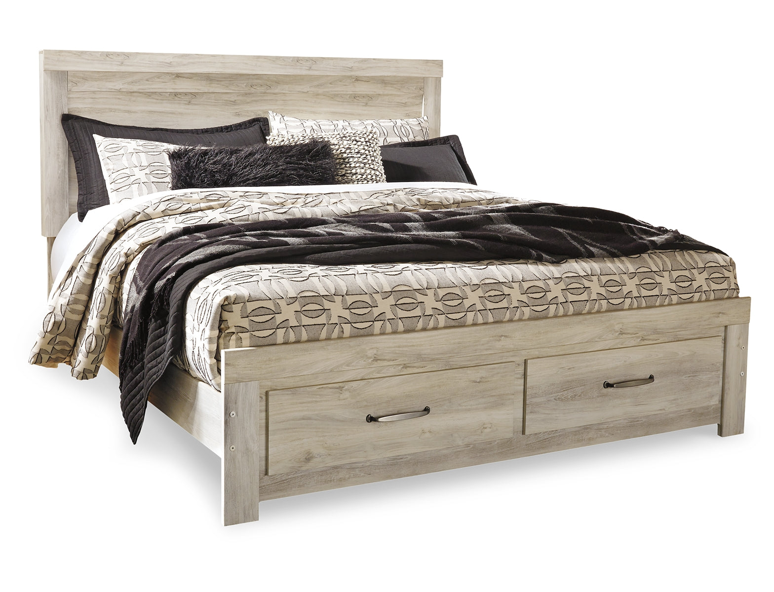 Bellaby King Platform Bed with 2 Storage Drawers with Dresser