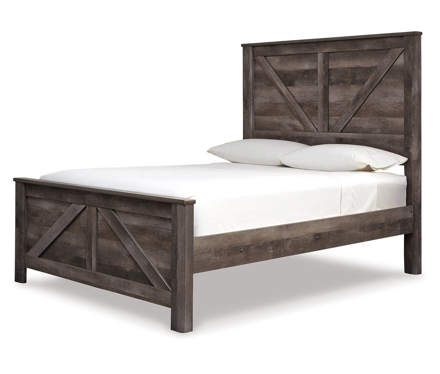 Wynnlow Queen Crossbuck Panel Bed with Dresser