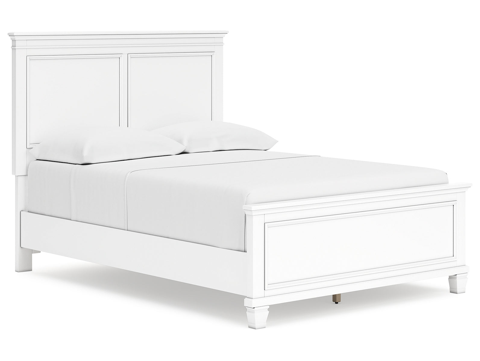 Fortman Full Panel Bed with Mirrored Dresser and Chest