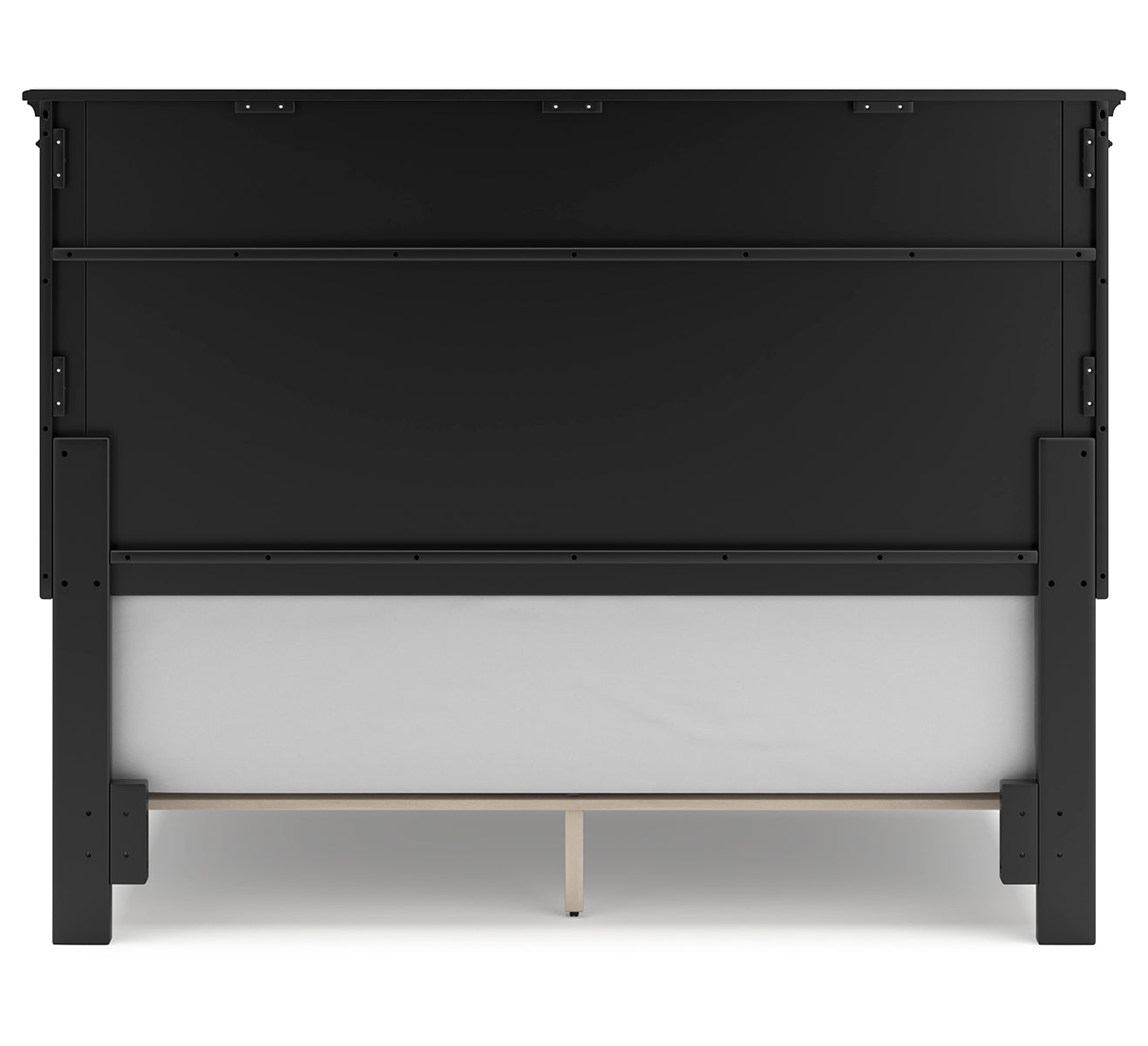 Lanolee Queen Panel Bed with Mirrored Dresser and Chest