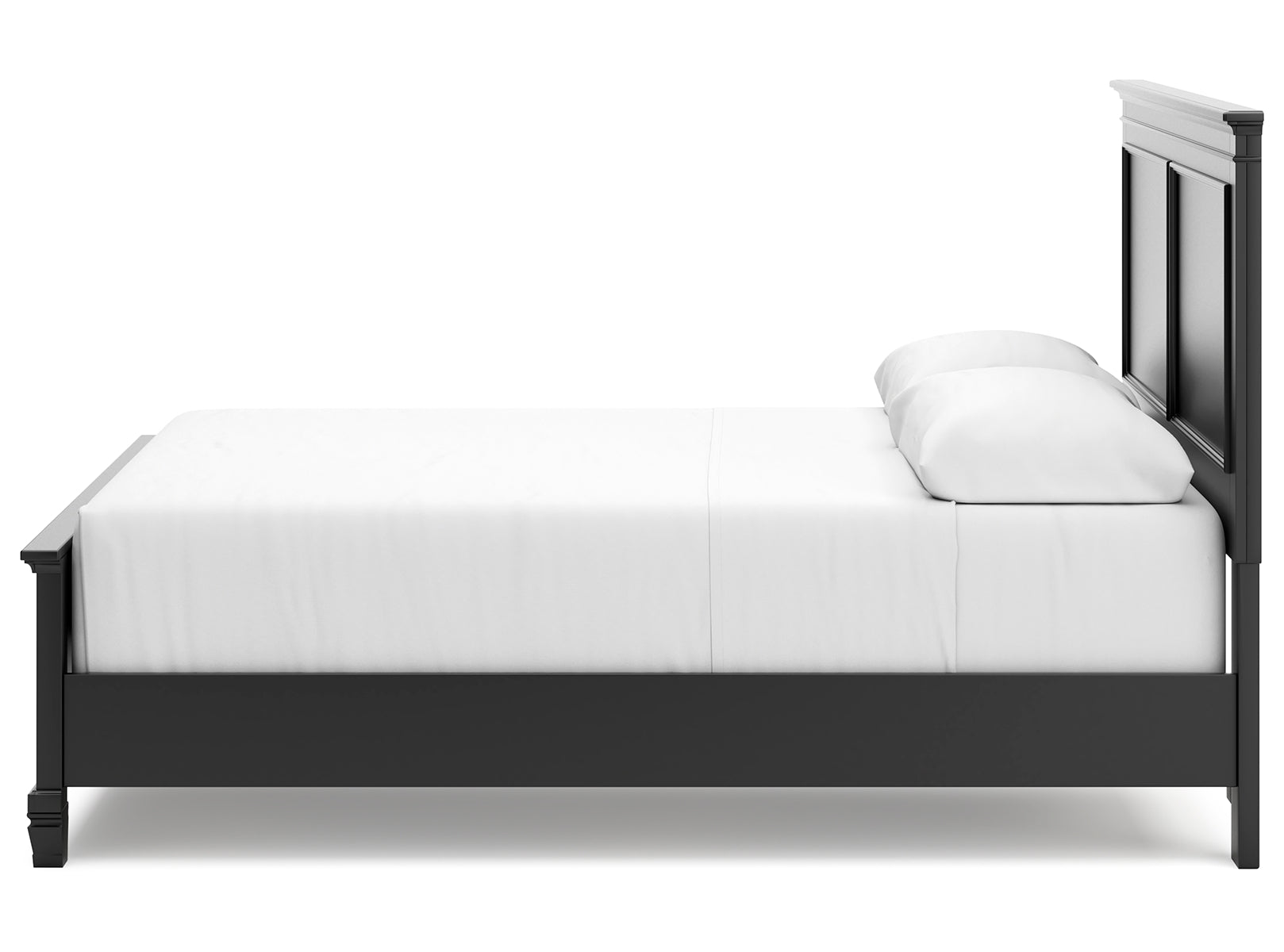 Lanolee Queen Panel Bed with Mirrored Dresser