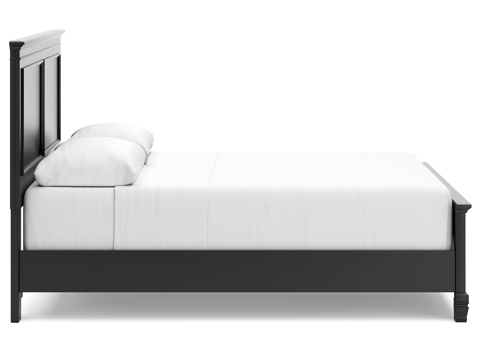 Lanolee Queen Panel Bed with Mirrored Dresser