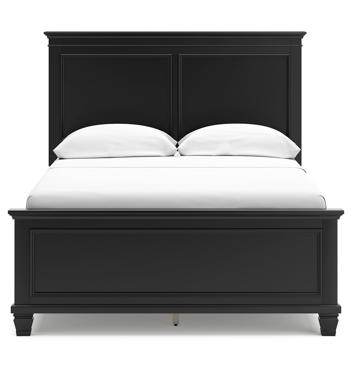 Lanolee Full Panel Bed with Mirrored Dresser and Chest
