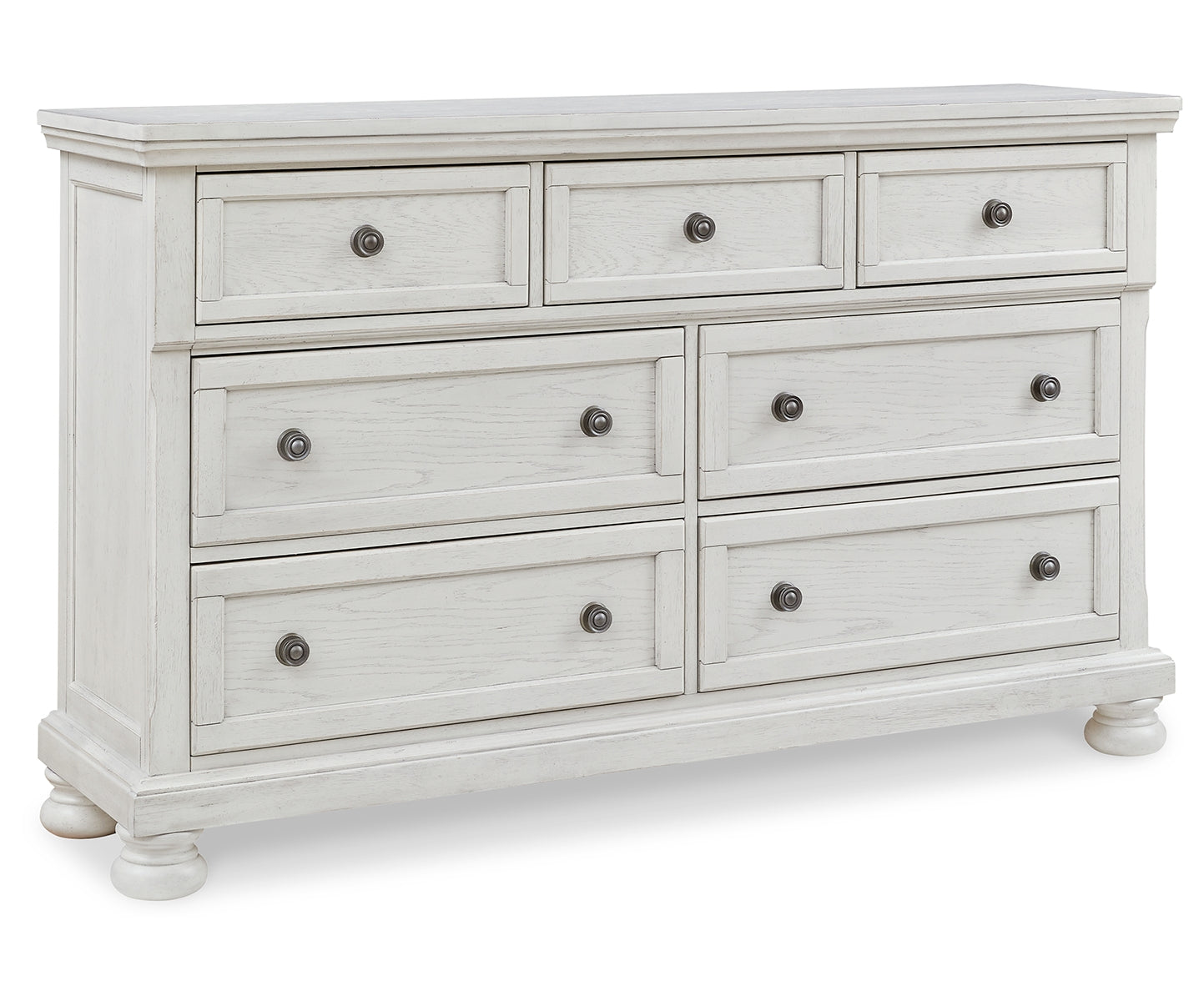 Robbinsdale King Sleigh Bed with Storage with Mirrored Dresser