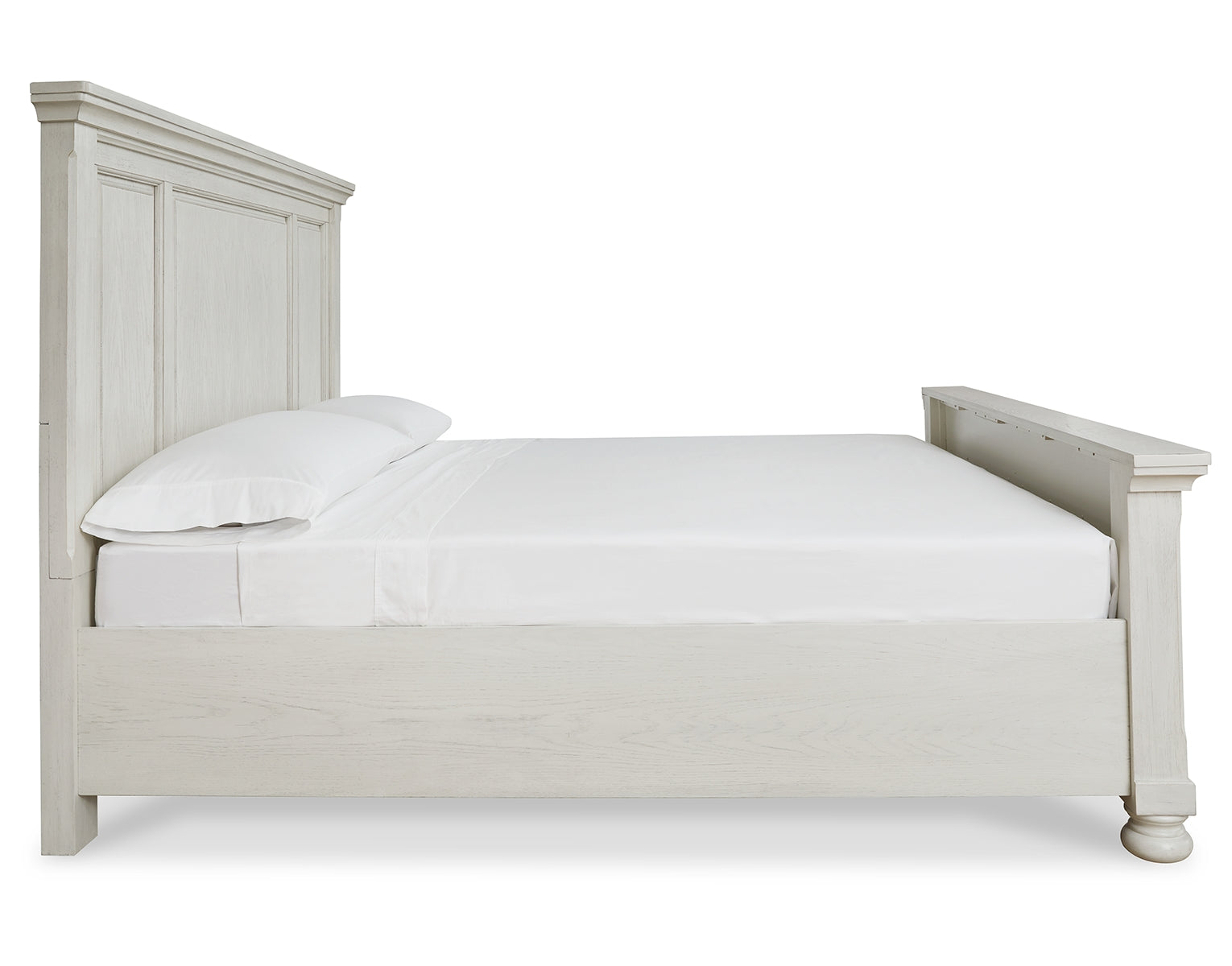 Robbinsdale King Panel Bed with Mirrored Dresser and Chest