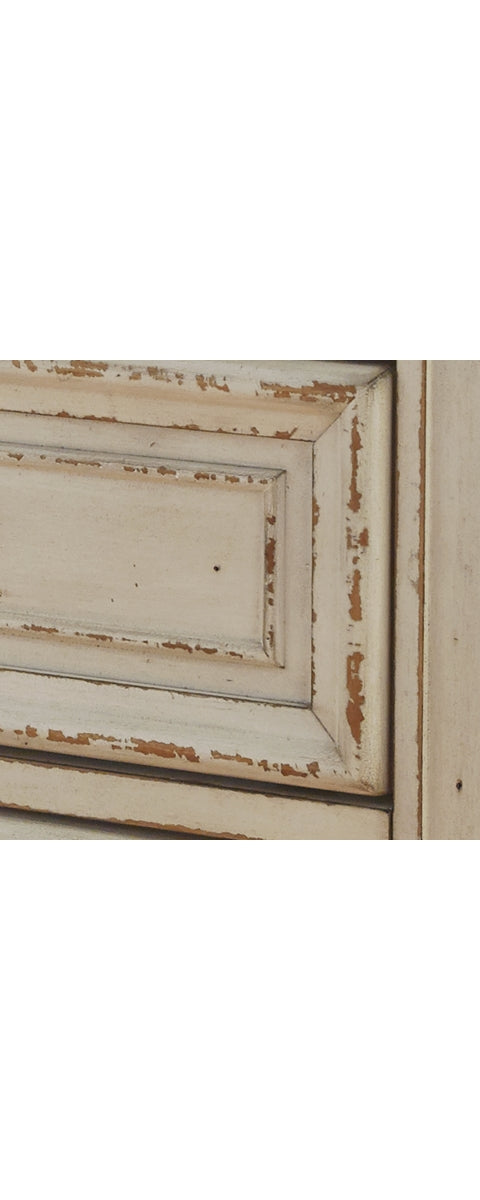 Realyn Queen Upholstered Panel Bed with Mirrored Dresser