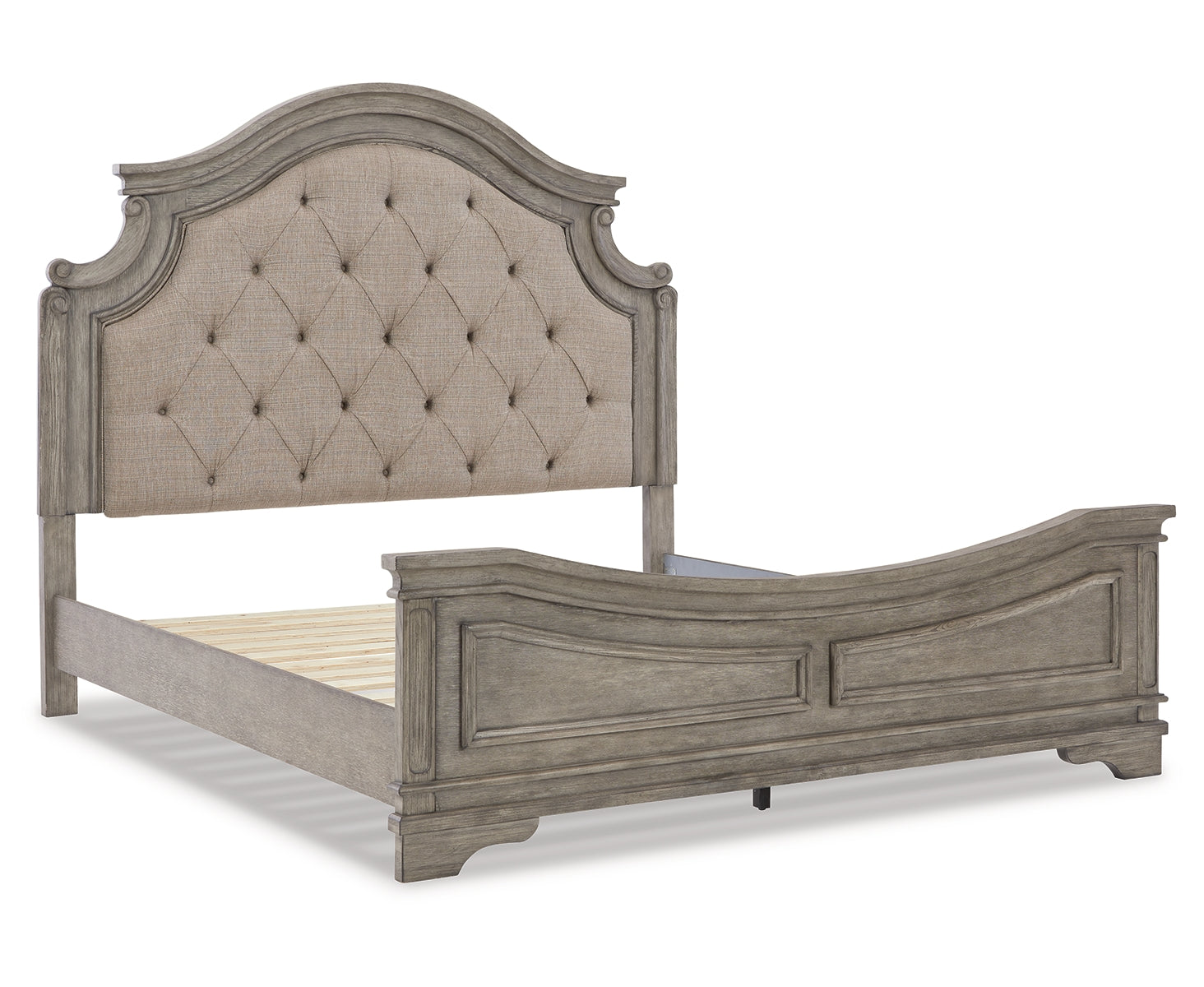 Lodenbay King Panel Bed with Mirrored Dresser