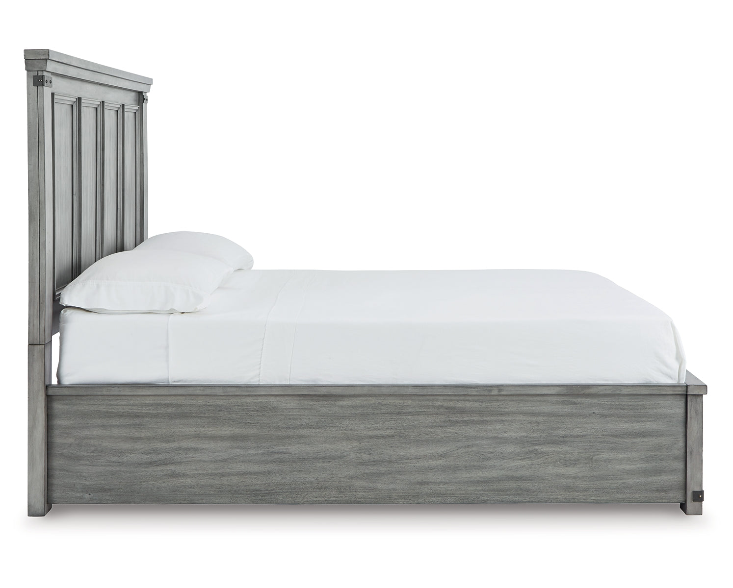 Russelyn King Storage Bed with Mirrored Dresser