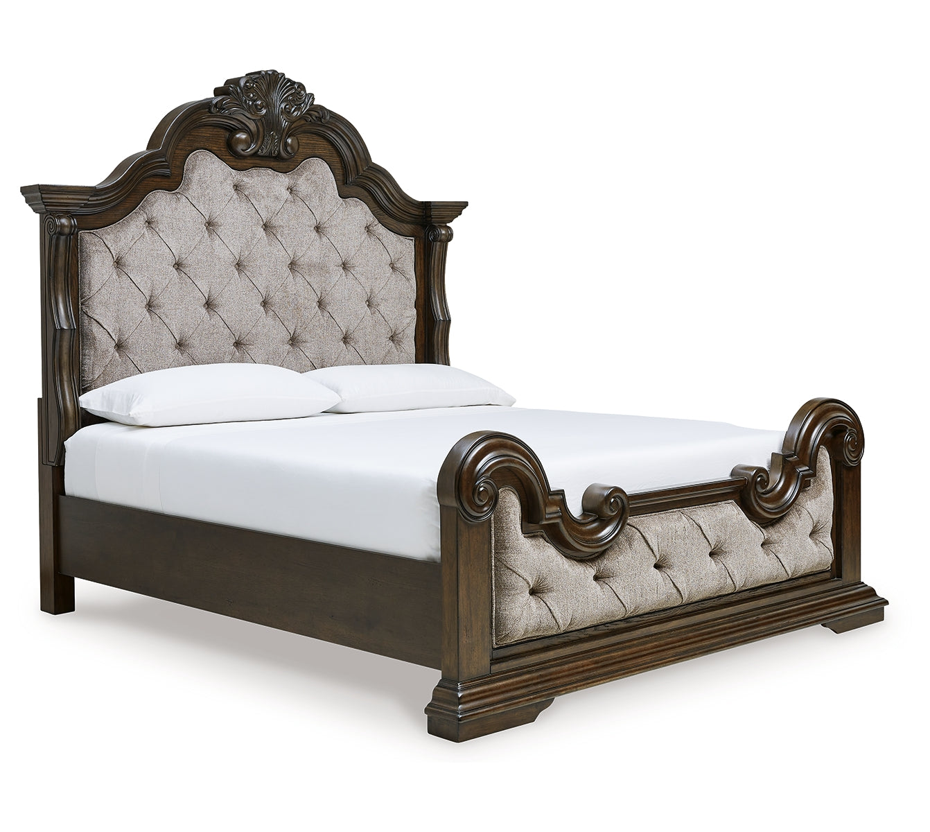 Maylee King Upholstered Bed with Dresser