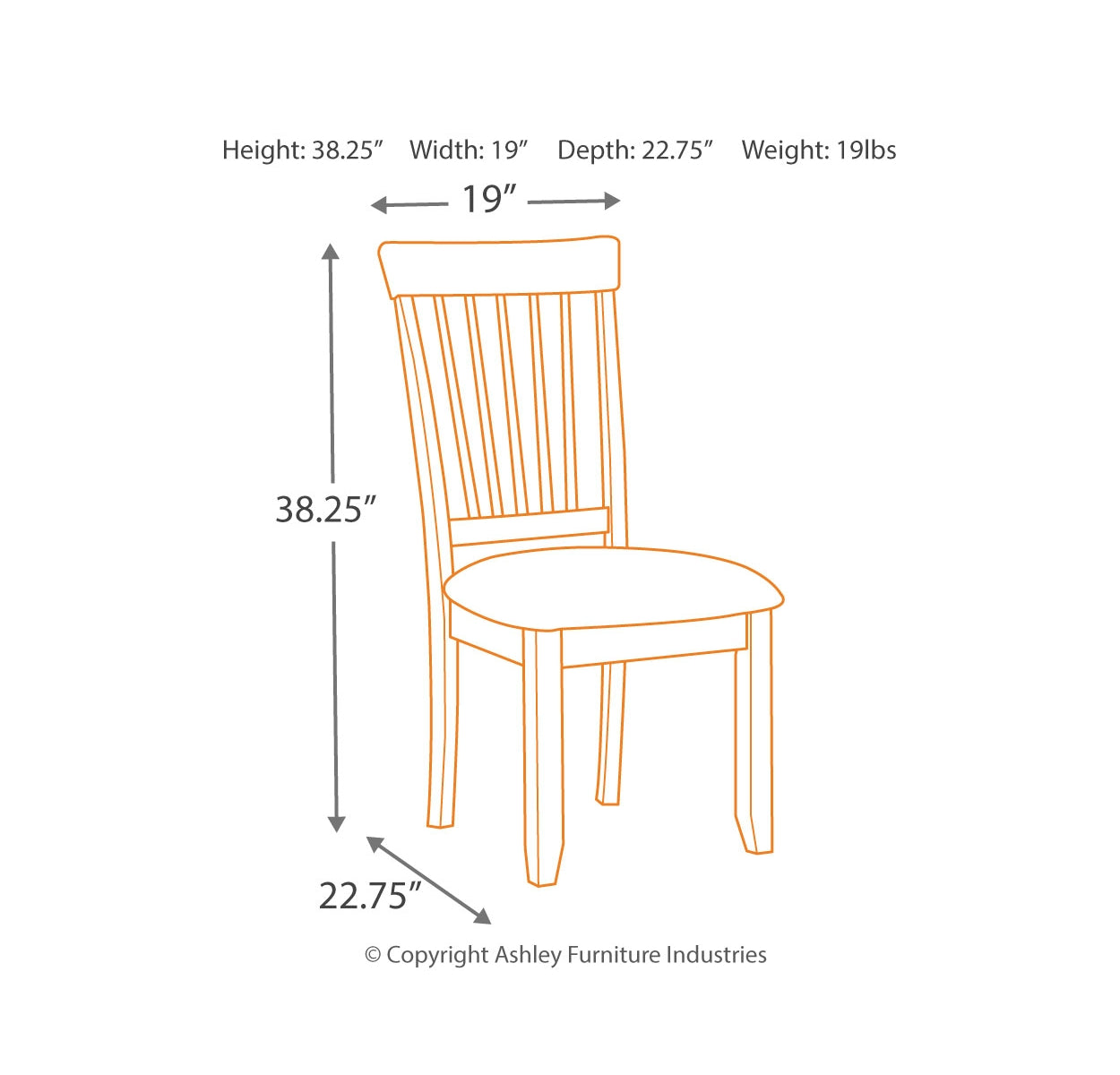 Berringer 2-Piece Dining Room Chair