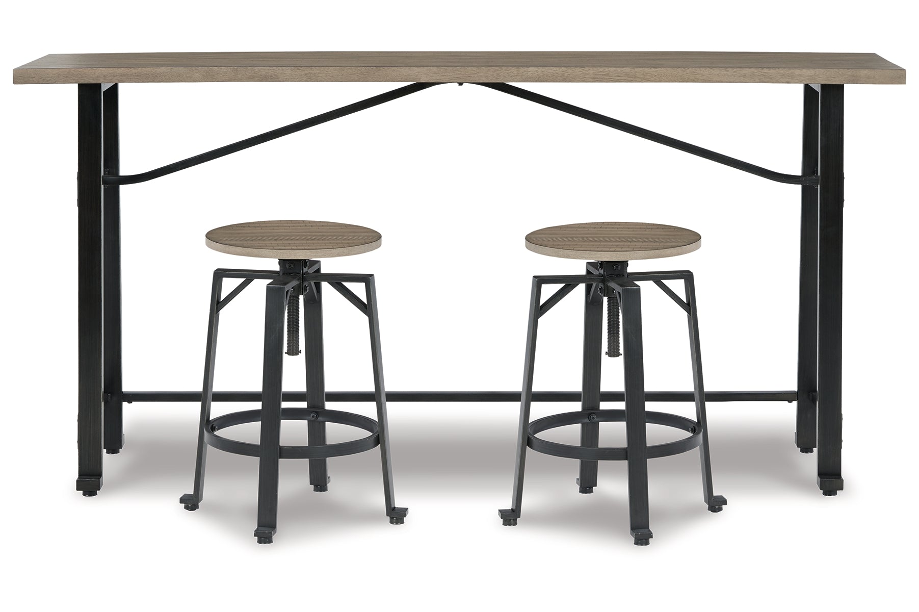 Lesterton Counter Height Dining Table and 2 Barstools