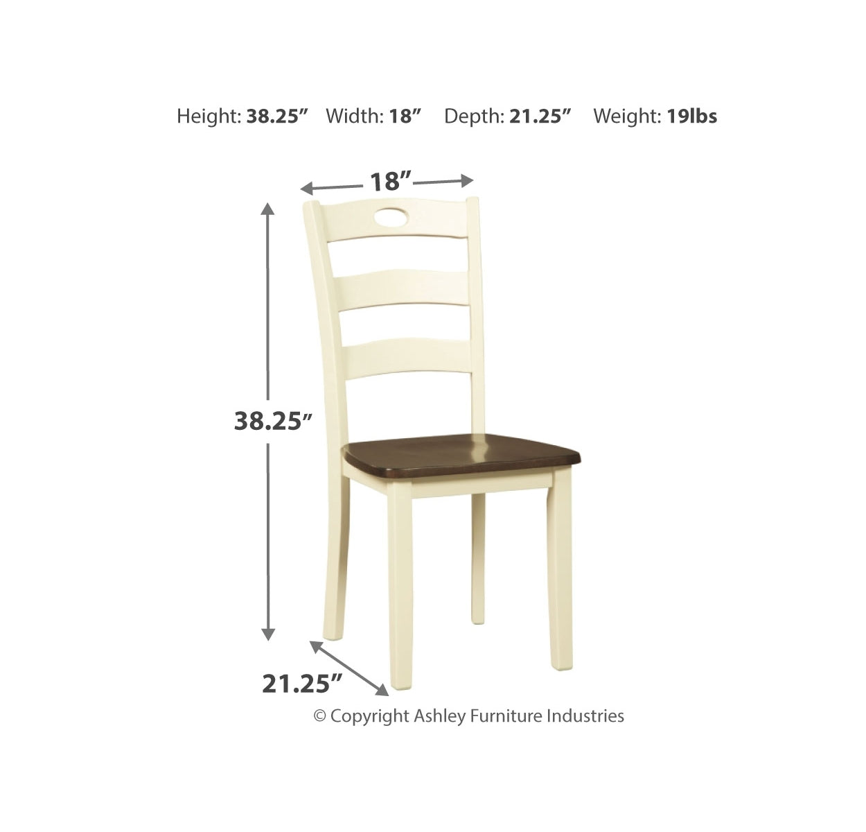 Woodanville Dining Table and 2 Chairs